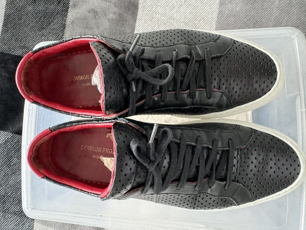 Common Projects Common Projects Black Leather perforated Low top sz 41 Size US 9 / EU 42 - 3 Thumbnail