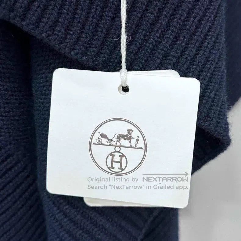 Hermes Hermes size TU Knit Cashmere Cloak Shawl Size ONE SIZE - 5 Thumbnail