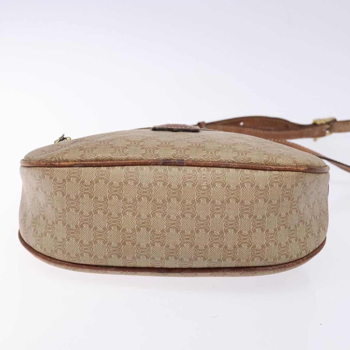 Celine CELINE Macadam Canvas Shoulder Bag Pvc Beige Gold Size ONE SIZE - 9 Thumbnail