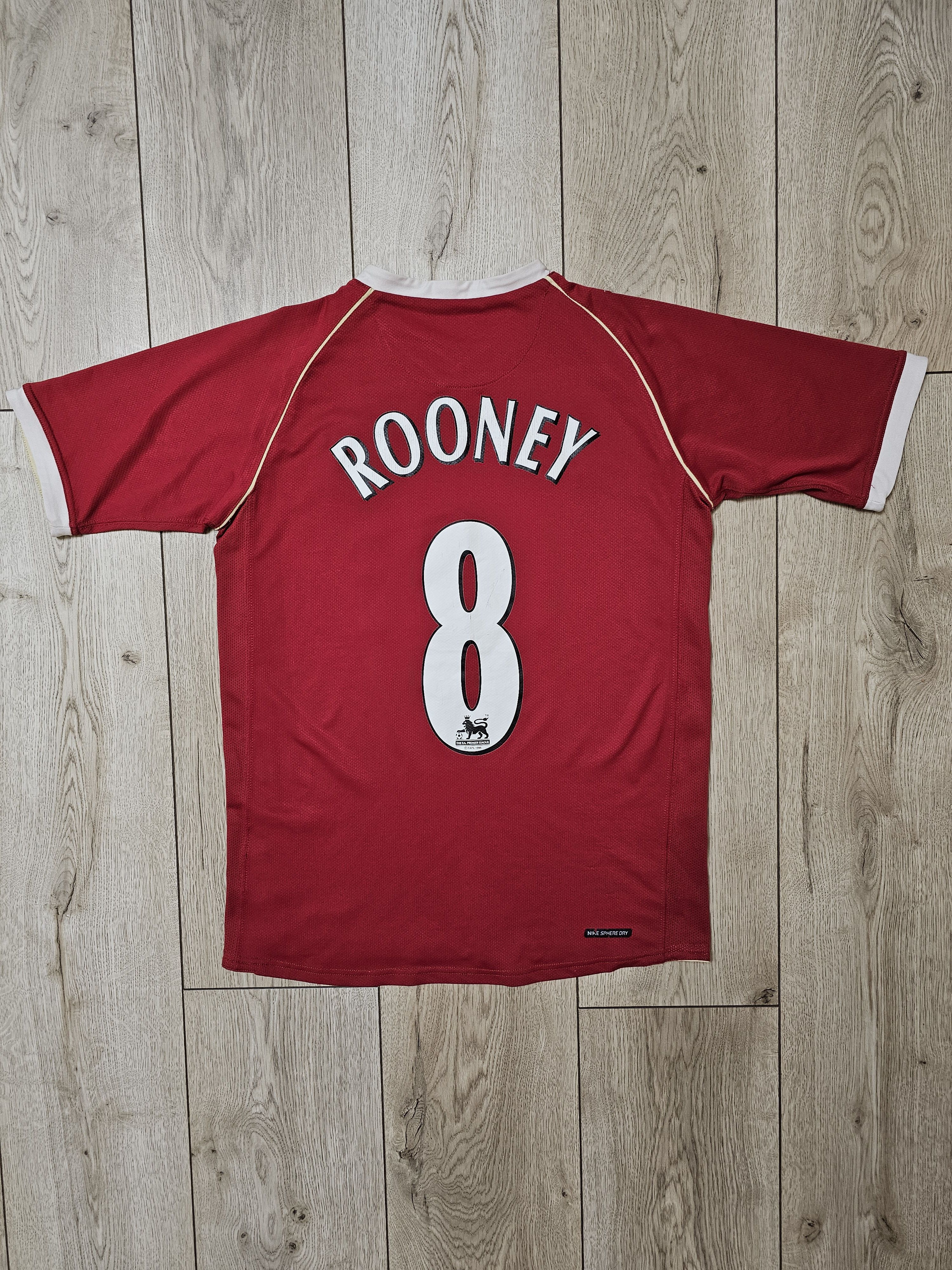 Nike MANCHESTER UNITED 2006 ROONEY FOOTBALL SHIRT SOCCER JERSEY Size US XXS / EU 40 - 1 Thumbnail