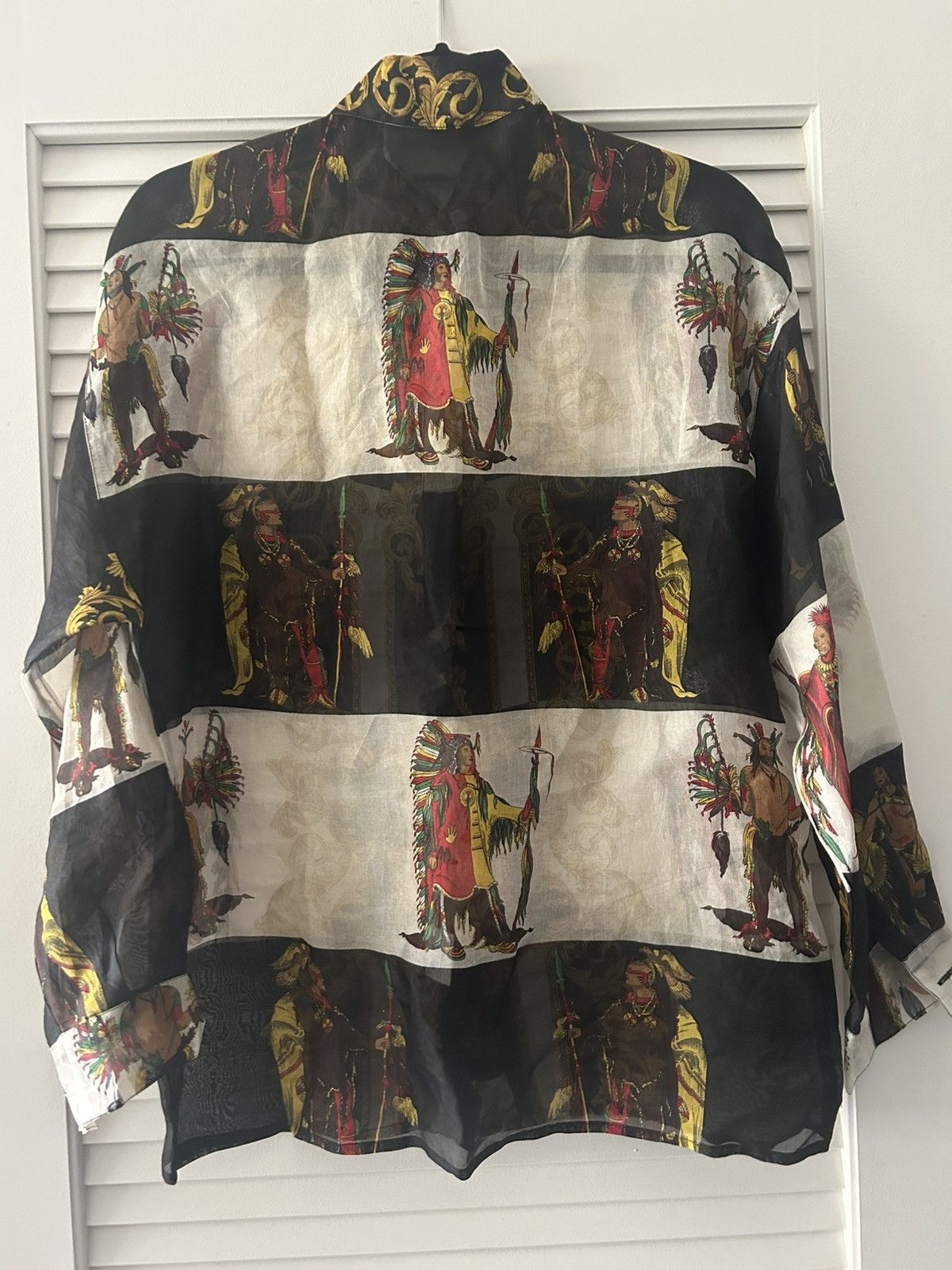 Versace 1980s gianni versace sheet shirt Size US S / EU 44-46 / 1 - 9 Thumbnail