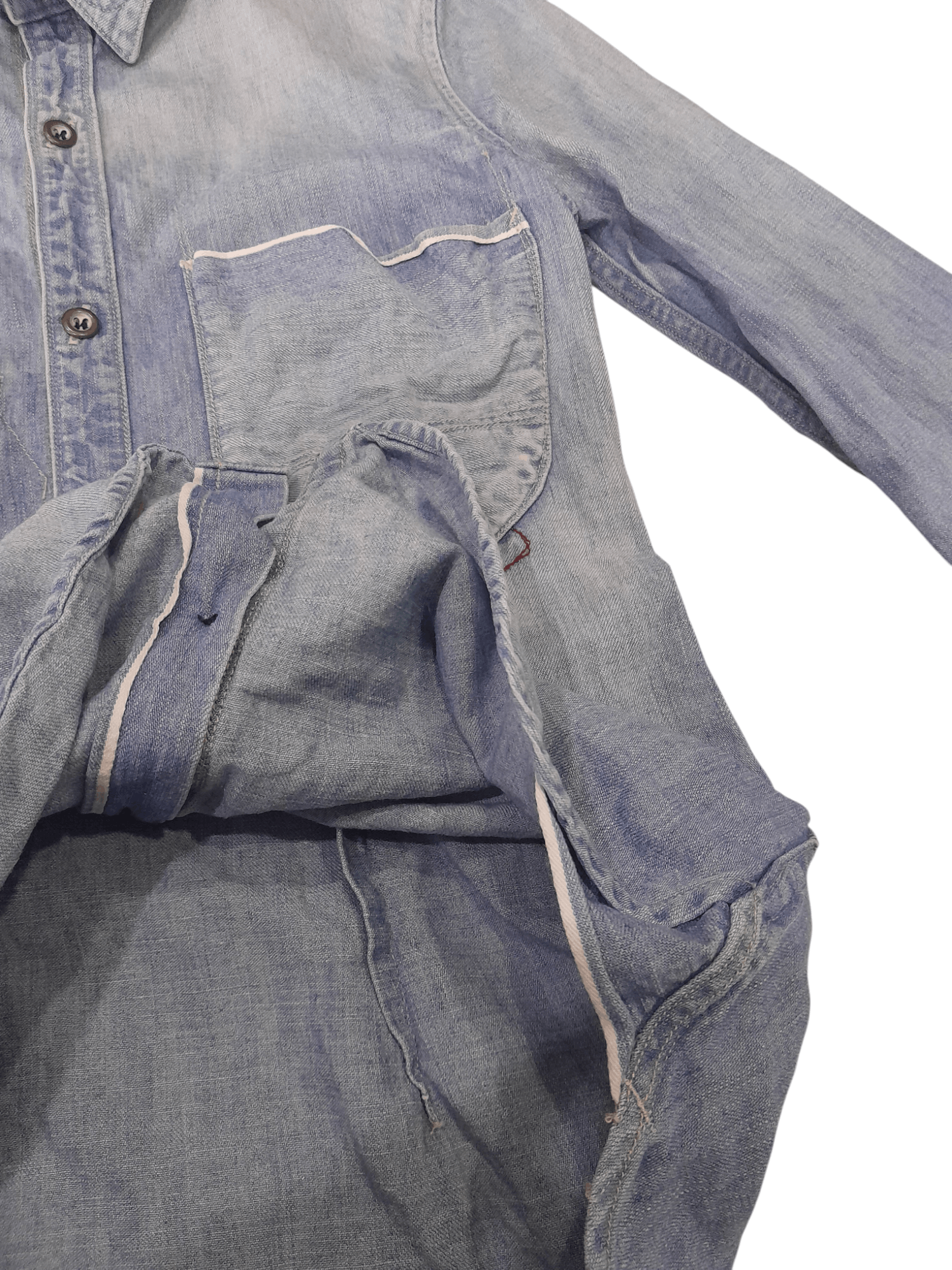 Johnbull Johnbull Shunsuke Niwa Selvedge Japan Buffalo Shirt (F446) Size US S / EU 44-46 / 1 - 5 Thumbnail