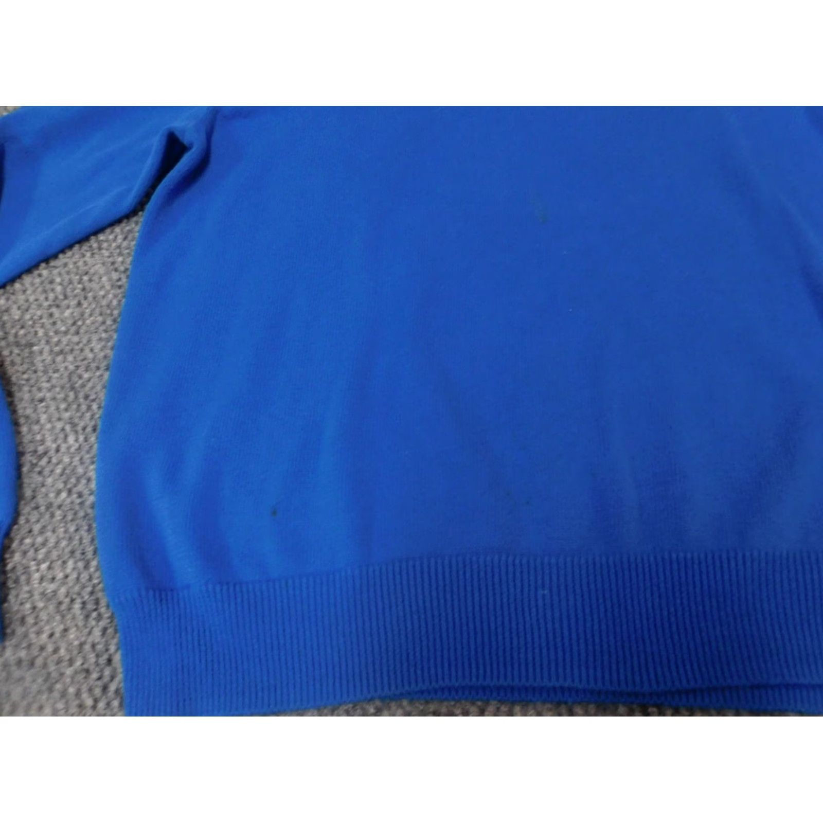 Express Express Mens Sweater Large Blue Logo Pullover V-Neck Stretch Cotton Classic Size US L / EU 52-54 / 3 - 5 Thumbnail