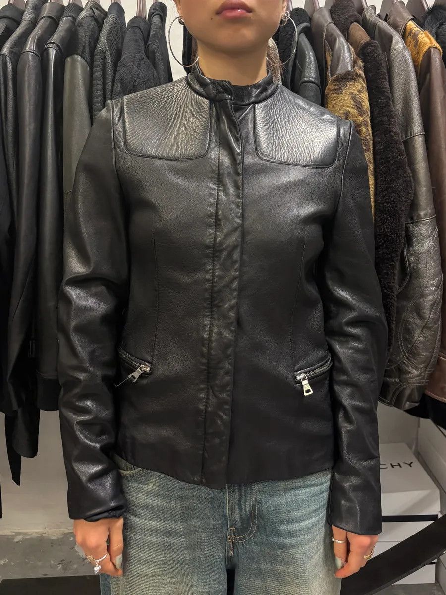 Prada FW1999 Prada Biker Padded Black Leather Jacket Size S / US 4 / IT 40 - 11 Thumbnail
