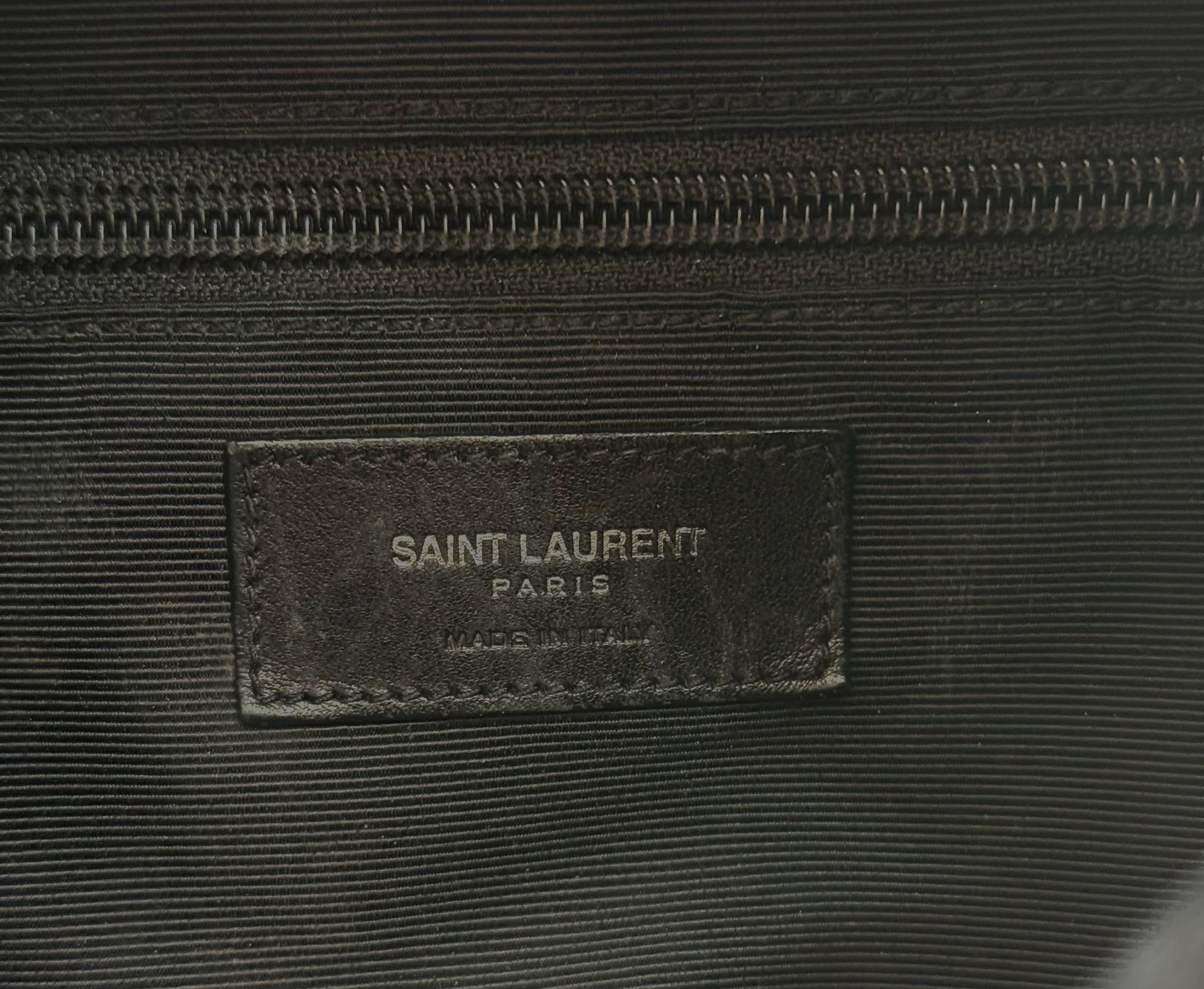 Saint Laurent Paris Saint Laurent SLP Fringe Leather Backpack Black Brown Waxed Size ONE SIZE - 9 Thumbnail