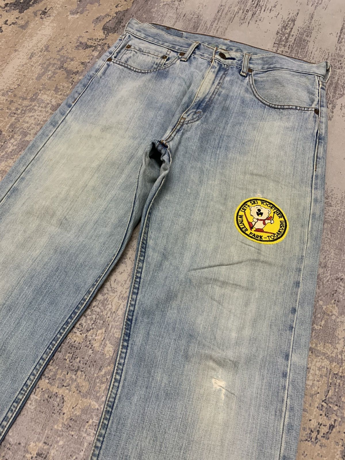 Levi's Vtg 90s Levi’s 512 Faded Distressed Losse Fit Jeans Size US 32 / EU 48 - 3 Thumbnail