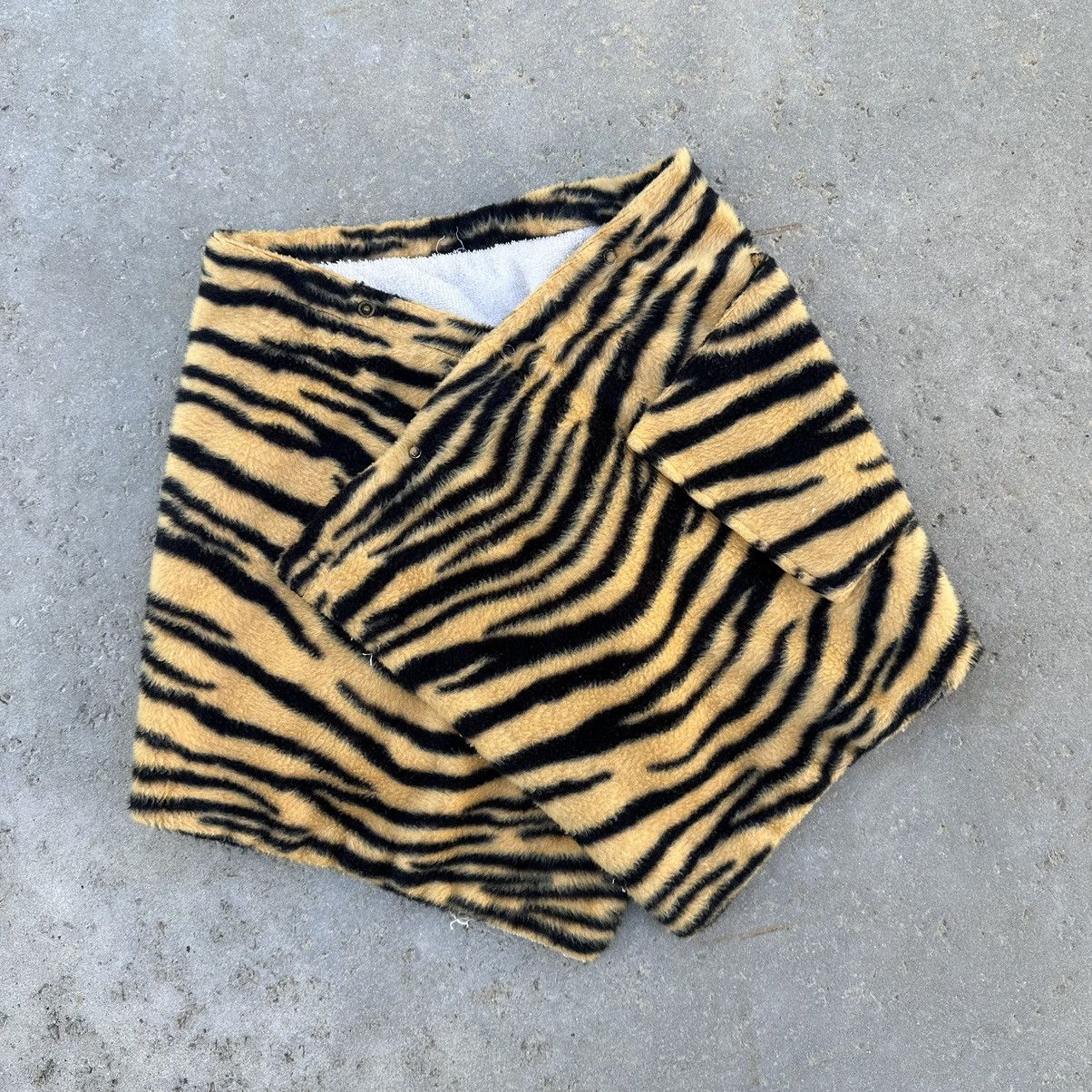 Other VTG 70’s Terry Cloth Tiger Print Button Snap Towel Skirt Size 32" / US 10 / IT 46 - 1 Thumbnail