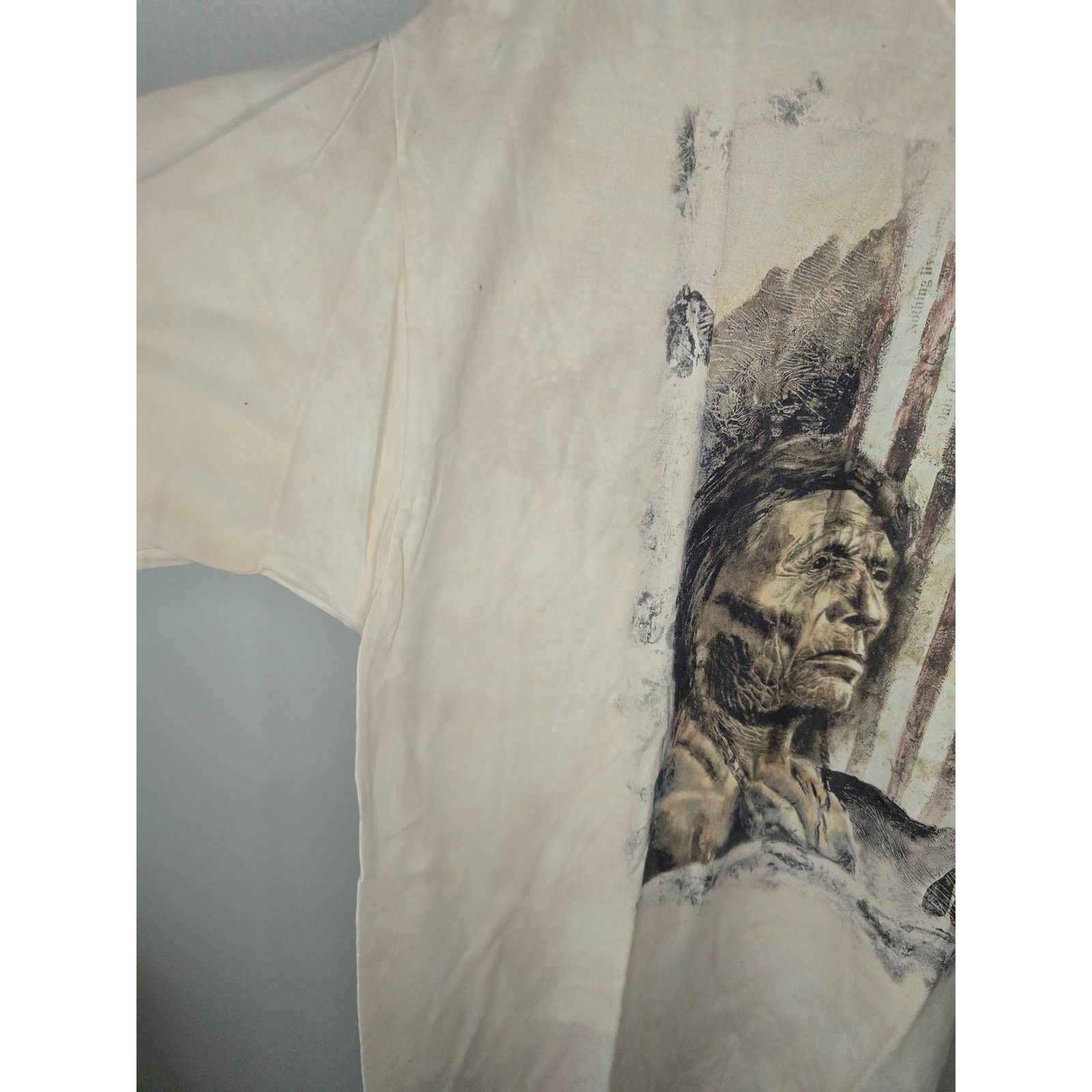 The Mountain The Mountain Shirt Mens 3XL Native American Patriotic Tee Size US XXL / EU 58 / 5 - 3 Thumbnail