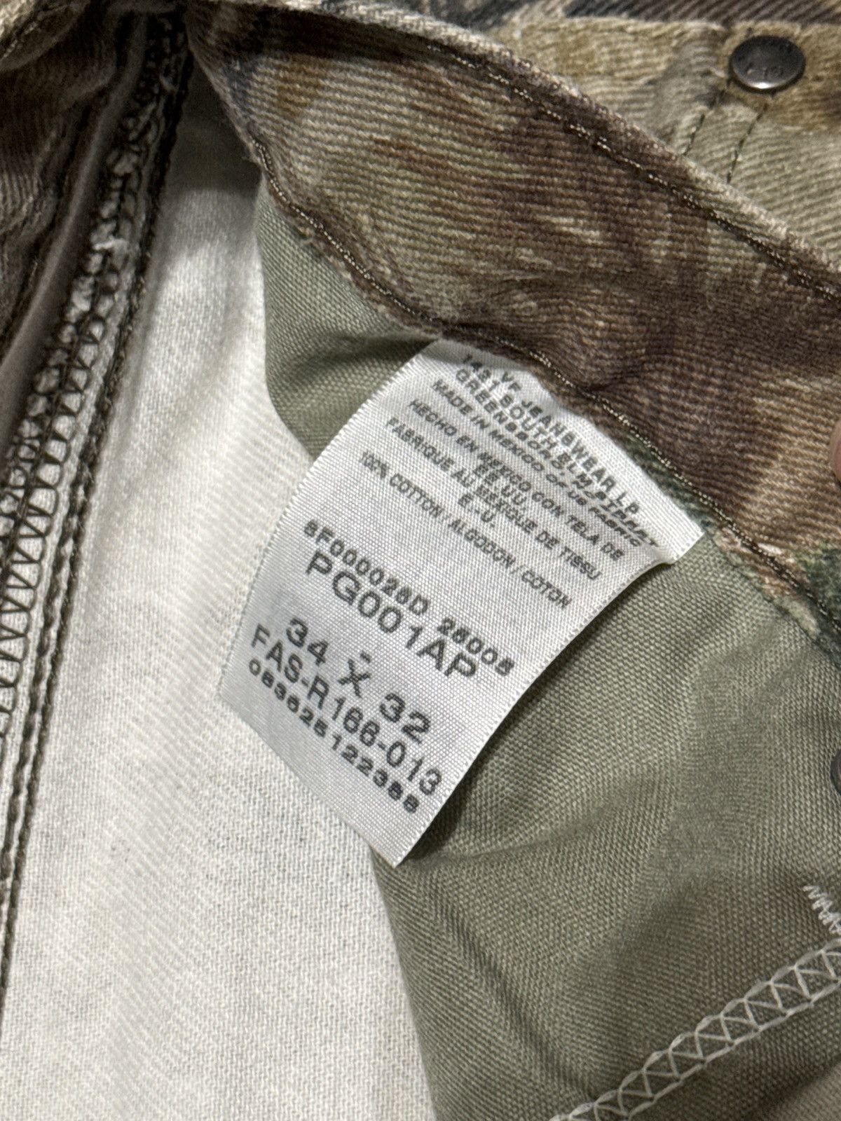 Wrangler Vintage 90s Camo Wrangler 34x30 Hip Hop Grunge Pants Size US 34 / EU 50 - 4 Thumbnail