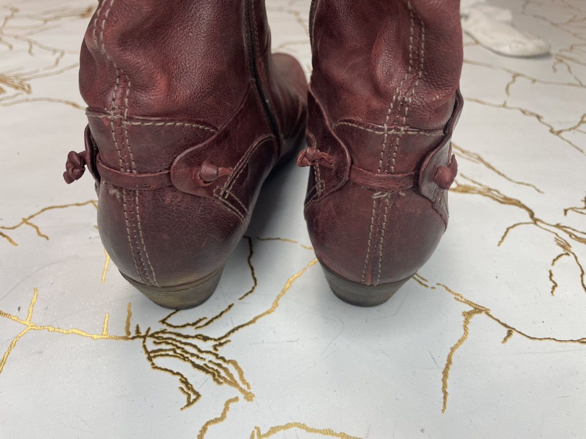 A.S.98 AS 98 Airstep Zipper Boho Biker Ankle Burgundy Boots EU 38 Size US 7.5 / IT 37.5 - 6 Thumbnail