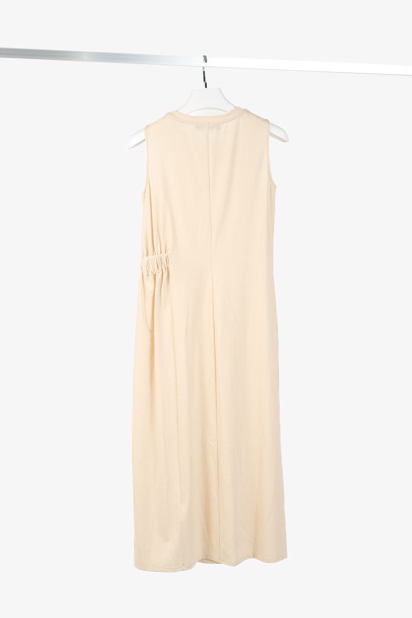 Weekend Max Mara Weekend Max Mara Tenebre Ivory Flowing Jersey Dress Size XS / US 0-2 / IT 36-38 - 2 Thumbnail