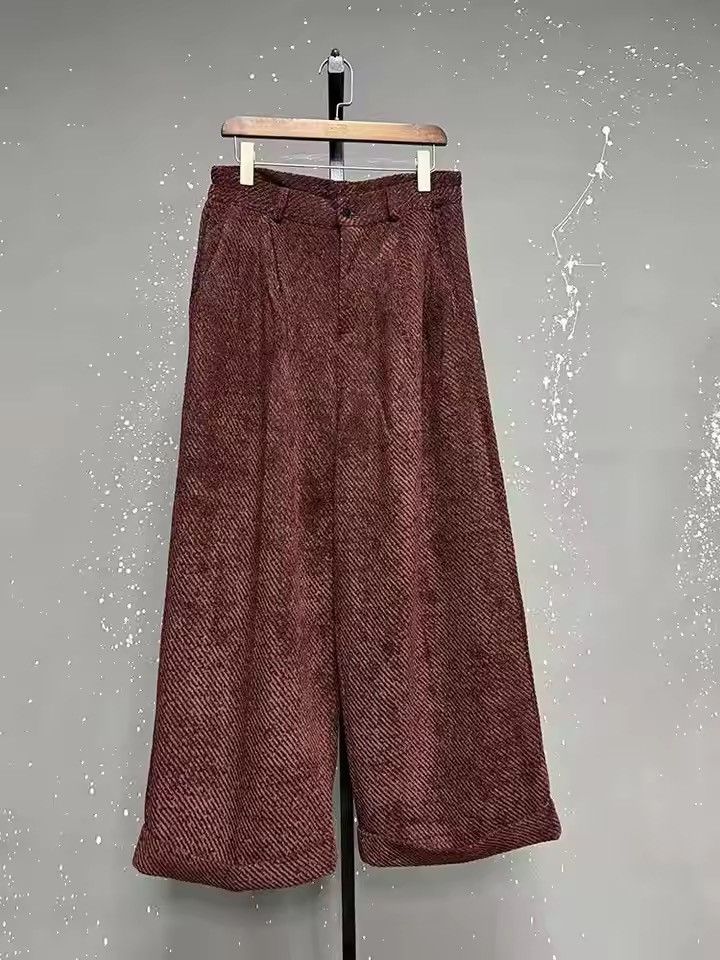 Japanese Brand Premium Pleated Trousers | Wide Leg | Vintage Inspired Size US 29 - 9 Thumbnail