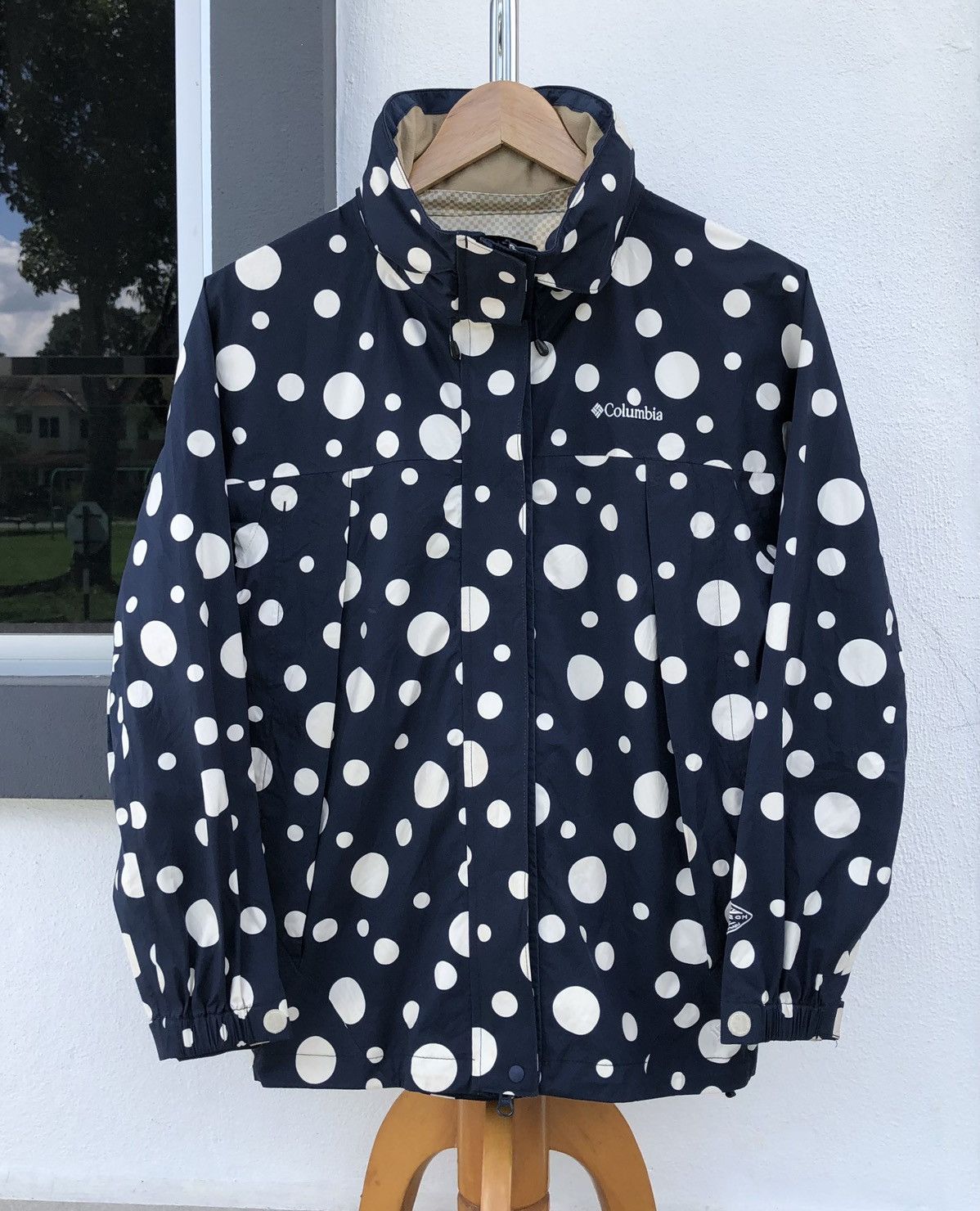 Columbia Columbia Women Polkadot Waterproof Light Jacket With Hoodie Size M / US 6-8 / IT 42-44 - 1 Thumbnail