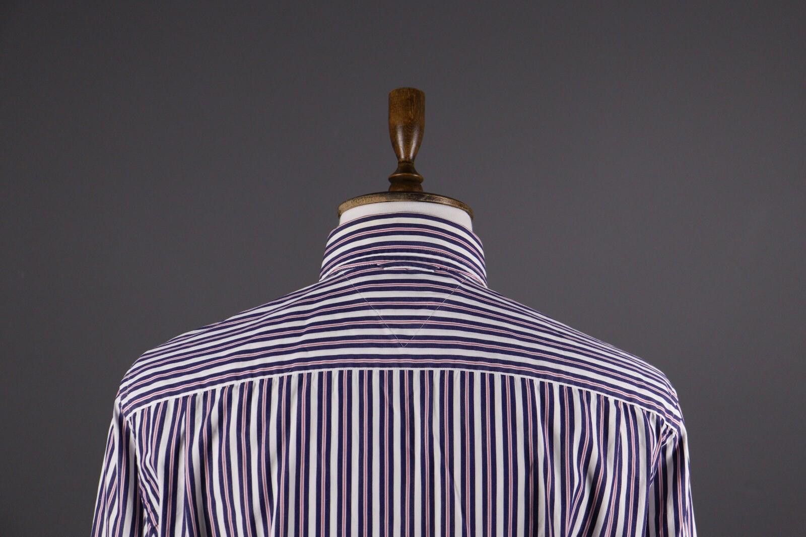 Tommy Hilfiger Tommy Hilfiger 80's Two Ply Multicolor Stripe Shirt L Size US L / EU 52-54 / 3 - 8 Thumbnail