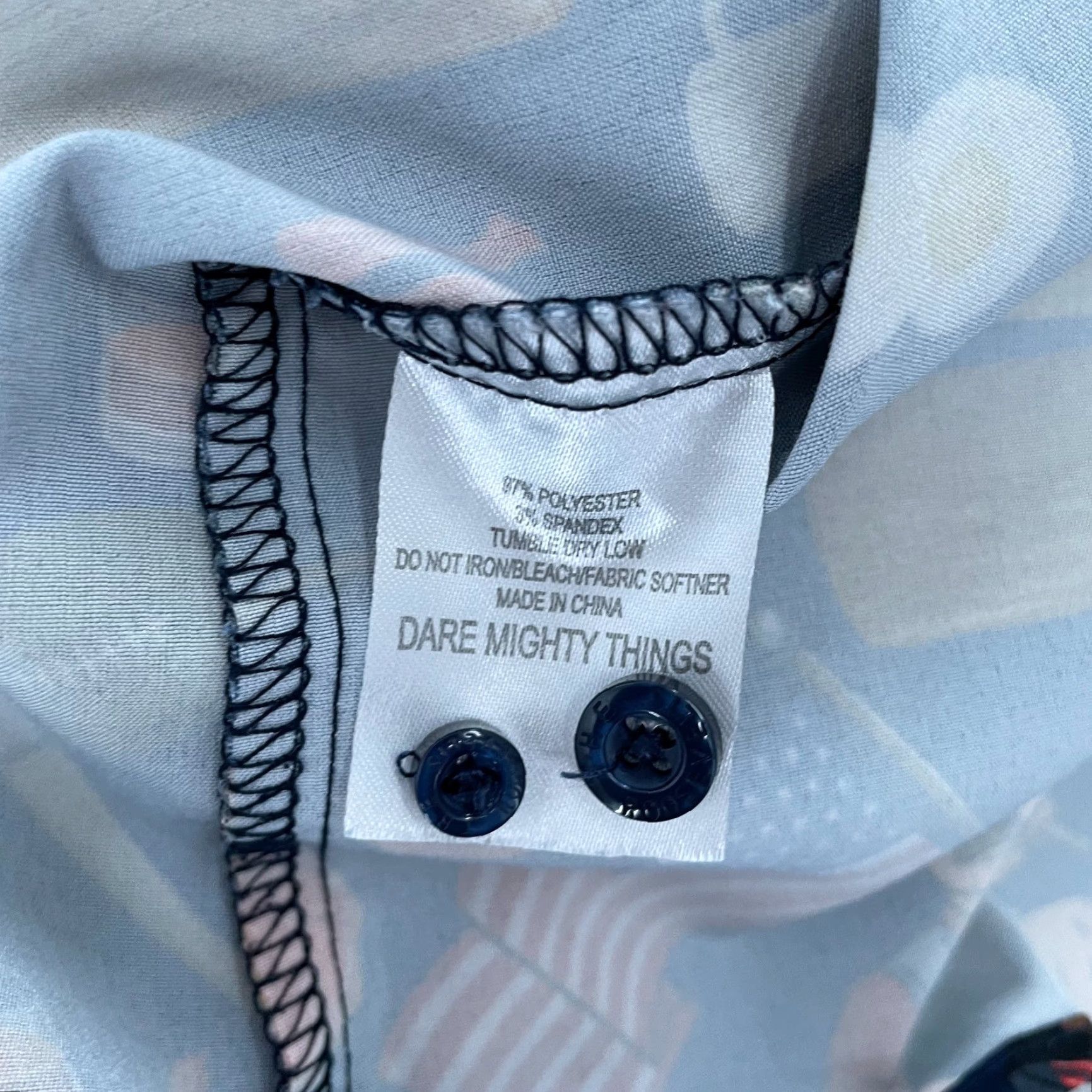 Vintage VINTAGE RSVLTS Shirt City Of Pawnee Ron Swanson All Over Print Cartoon Button-Up Adult Large Blue Mens Size US L / EU 52-54 / 3 - 6 Thumbnail