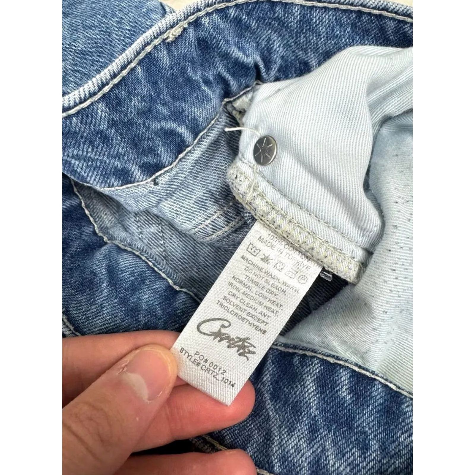 Corteiz Corteiz C Star Jeans Men Size 34 Blue Jeans Mens 34 Waist 34 Inseam 34in 8.86in Knee 9.84in Front Rise Knee 12.2in Waist 17.72in 45cm 88cm 25cm 34cm Size US 34 / EU 50 - 7 Thumbnail