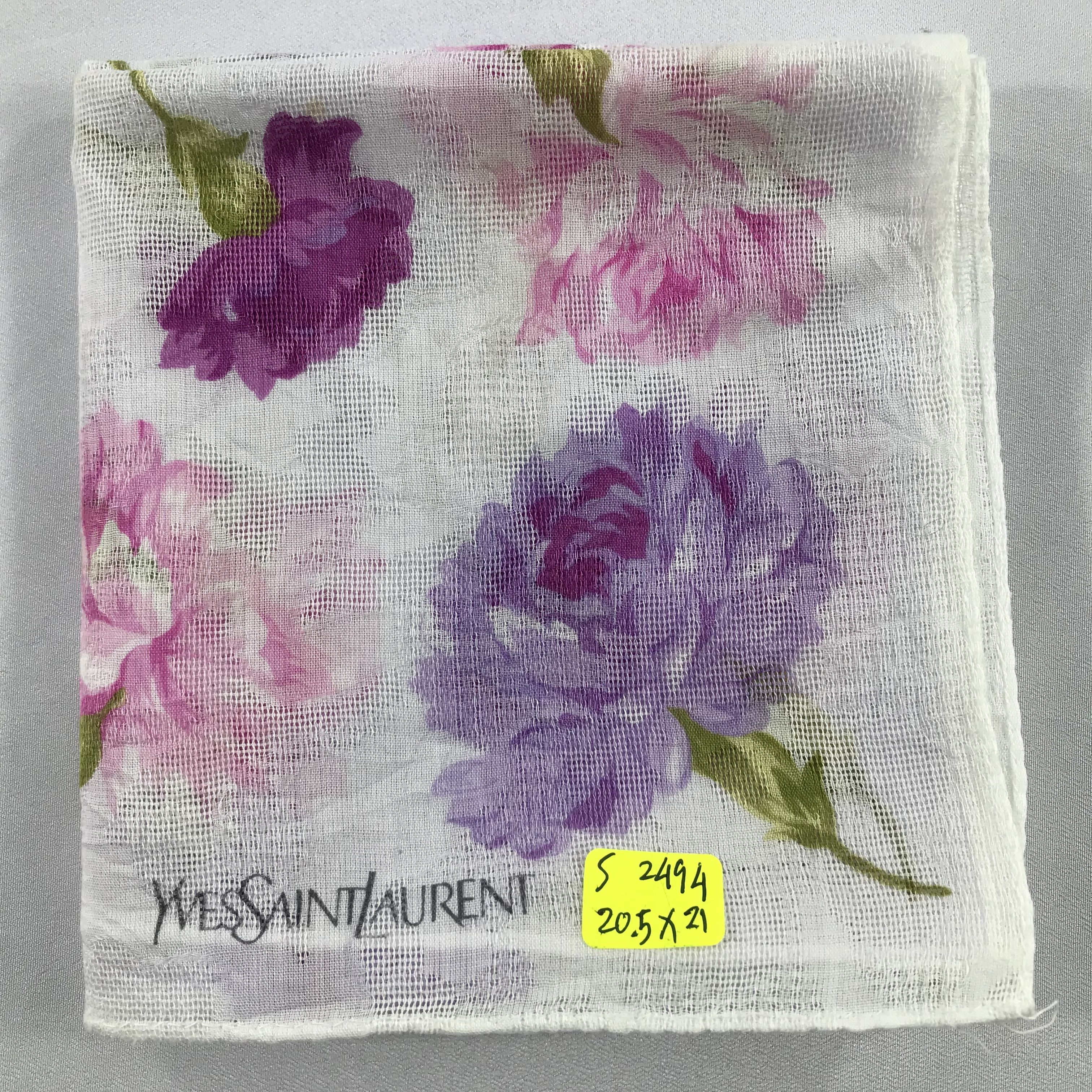 Vintage × Yves Saint Laurent Yves Saint Laurent Bandana / Handkerchief/Neckerchief -S2494 Size ONE SIZE - 6 Thumbnail