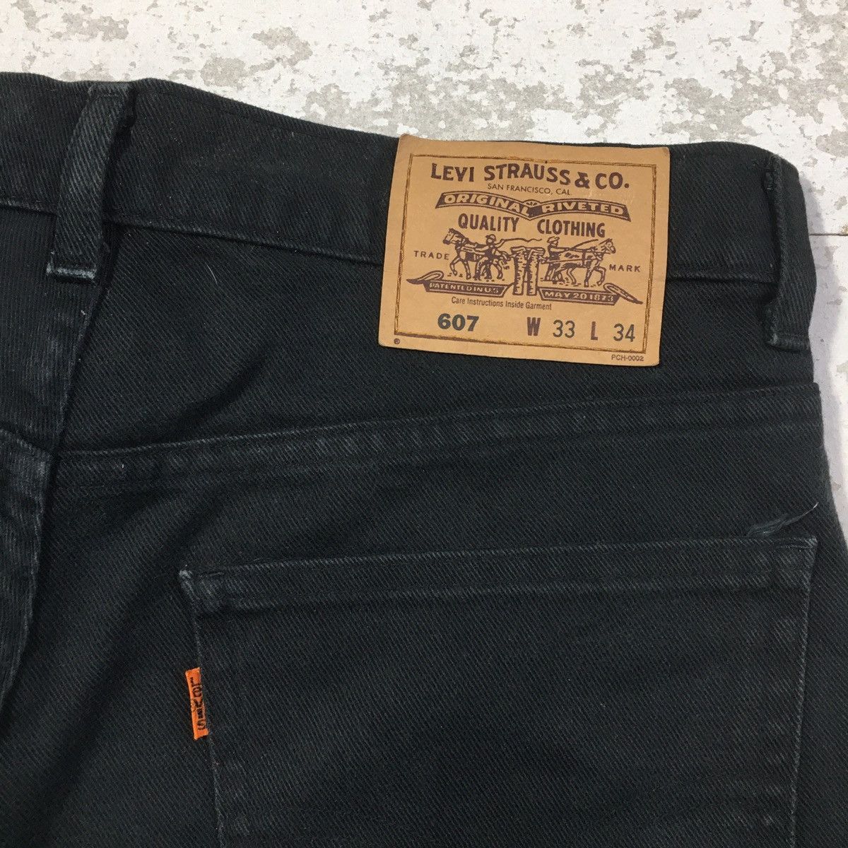 Levi's × Vintage Vintage 90s Levis 607 Orange Tab bdp0009 Size US 32 / EU 48 - 3 Thumbnail