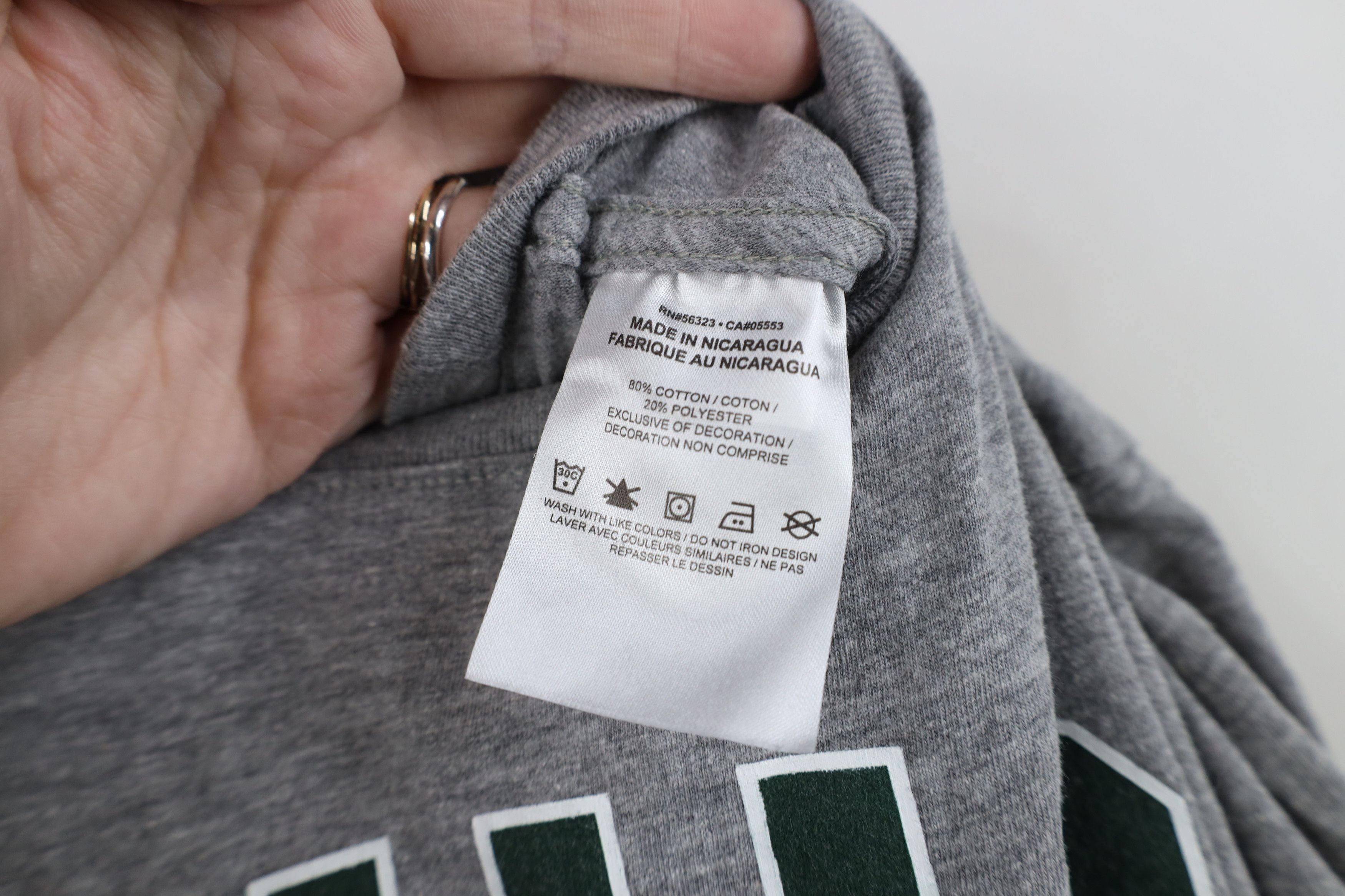 Nike Nike Center Swoosh Ohio University T-Shirt Heather Gray Size US L / EU 52-54 / 3 - 8 Thumbnail