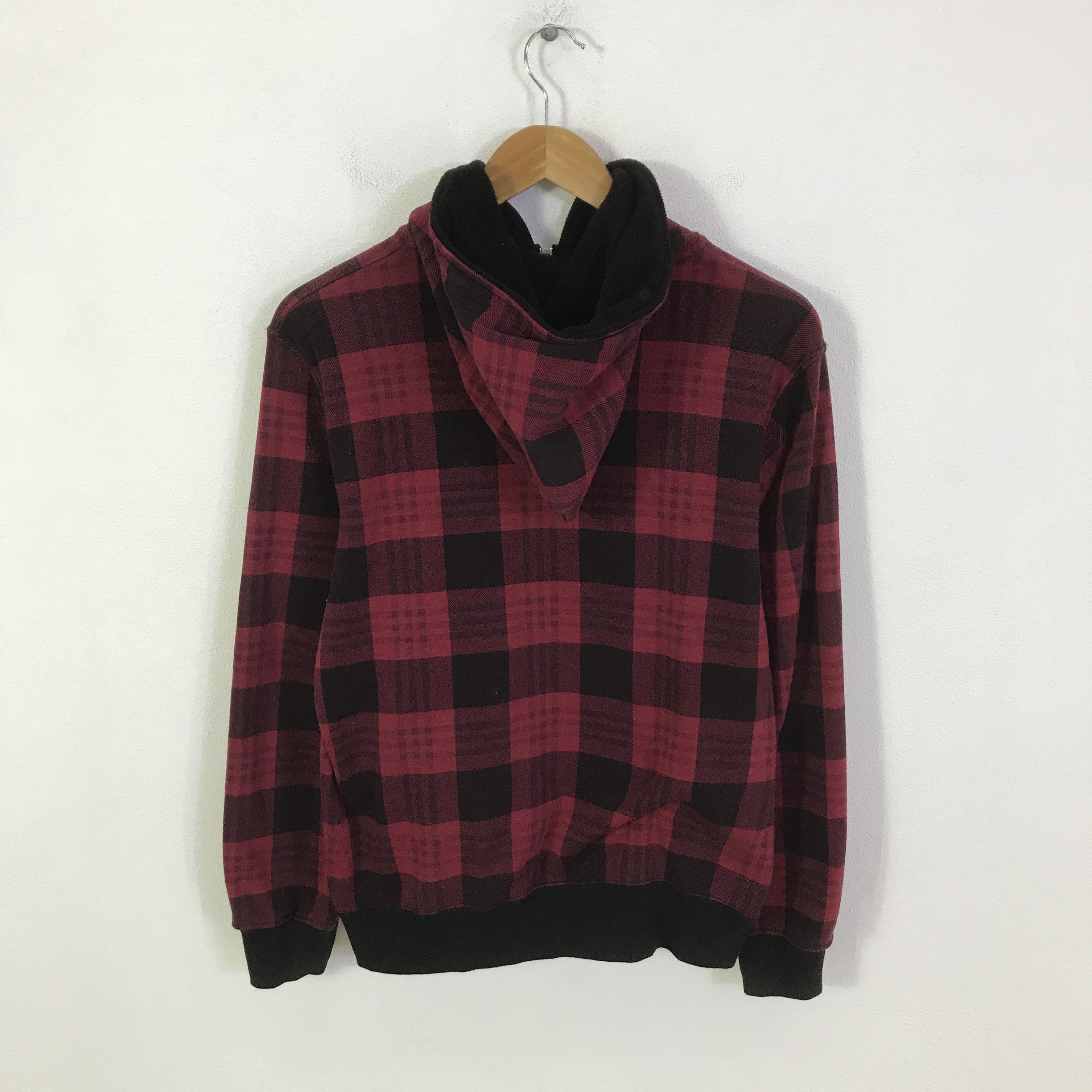 Japanese Brand MOCO MOCO Japanese Tartan hoodie Jacket K115B13 Size US M / EU 48-50 / 2 - 3 Thumbnail