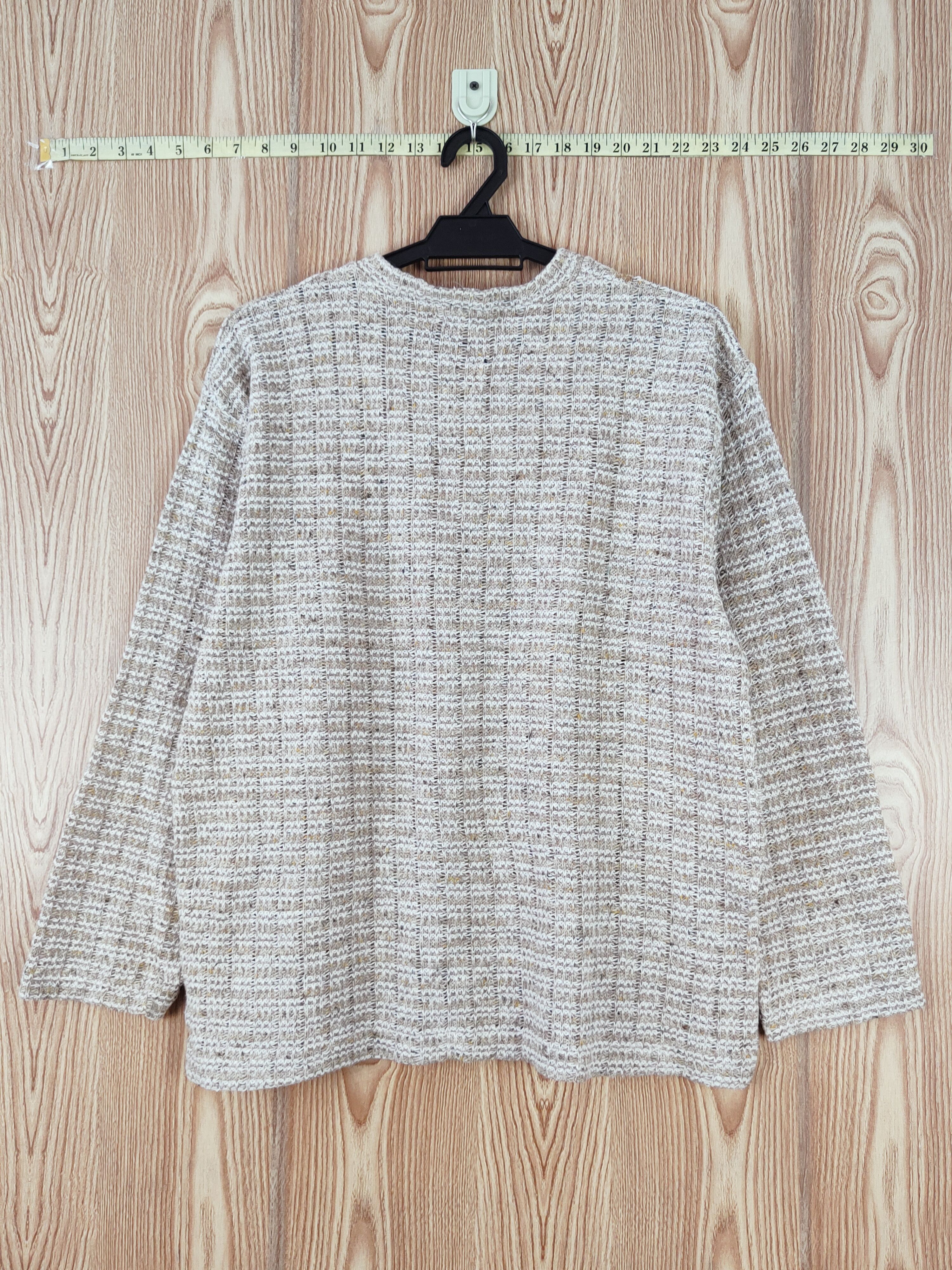 Homespun Knitwear × Japanese Brand × Vintage Tumkur Brown Mesh Net Knitwear vintage #W821 Size US M / EU 48-50 / 2 - 7 Thumbnail