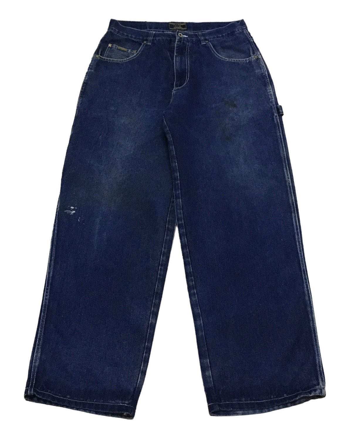 Rare Design Vintage Brand Clench Hip hop Baggy Jeans 2000s