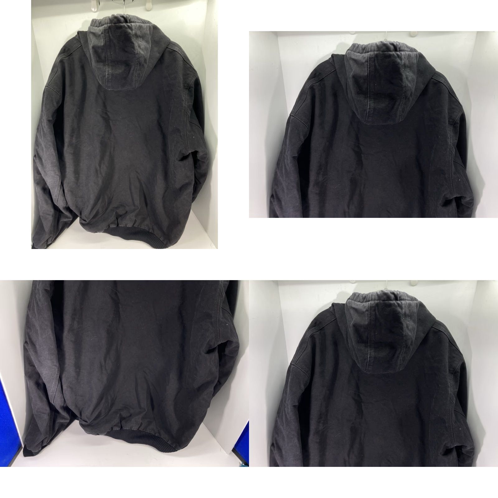 Carhartt VINTAGE Carhartt Jacket Coat Men 3XL Tall Black Duck Canvas Full Zip Hood J130 BLK Mens Size US XXL / EU 58 / 5 - 8 Thumbnail