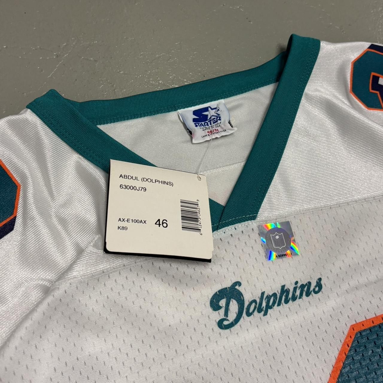 Starter Vintage Miami Dolphins Abdul Karim Al-Jabbar Starter Jersey Size US M / EU 48-50 / 2 - 3 Thumbnail