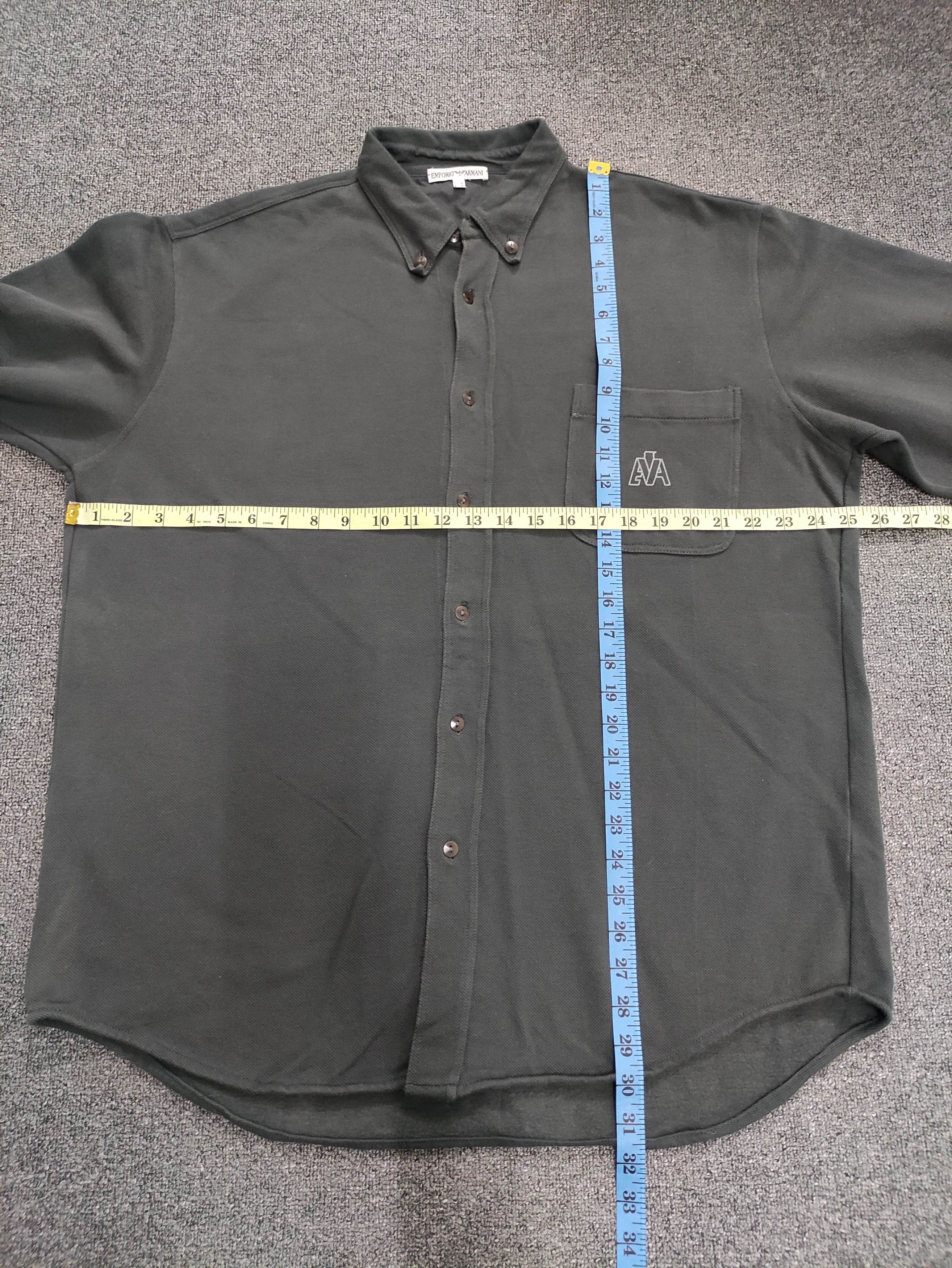 Emporio Armani Vintage Emporia Armani Shirt Button Up Long Sleeve Size US L / EU 52-54 / 3 - 12 Thumbnail