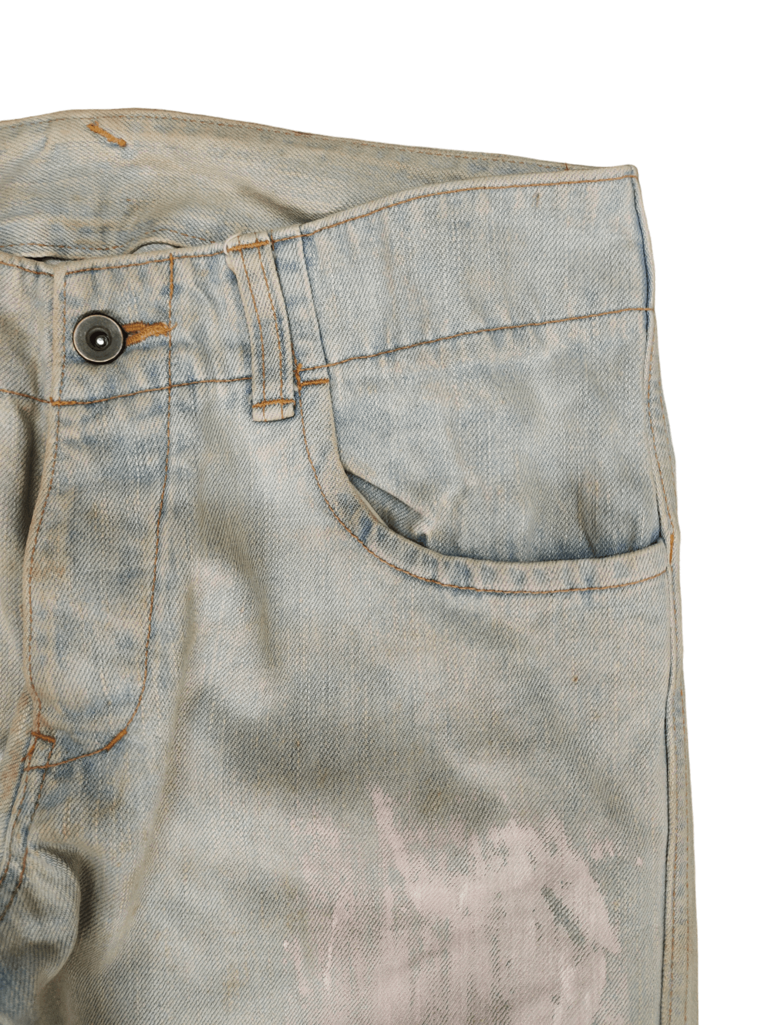 Kapital 1990s John Bull Dirty Worker Cargo Denim Pants 1967 Pattern Size US 30 / EU 46 - 3 Thumbnail