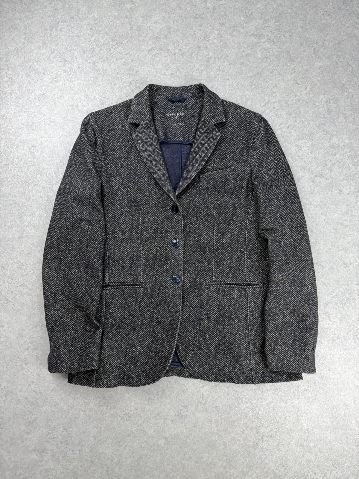 Circolo 1901 Circolo 1901 Womens Jersey Blazer Herringbone Size 48 Size XL / US 12-14 / IT 48-50 - 1 Thumbnail