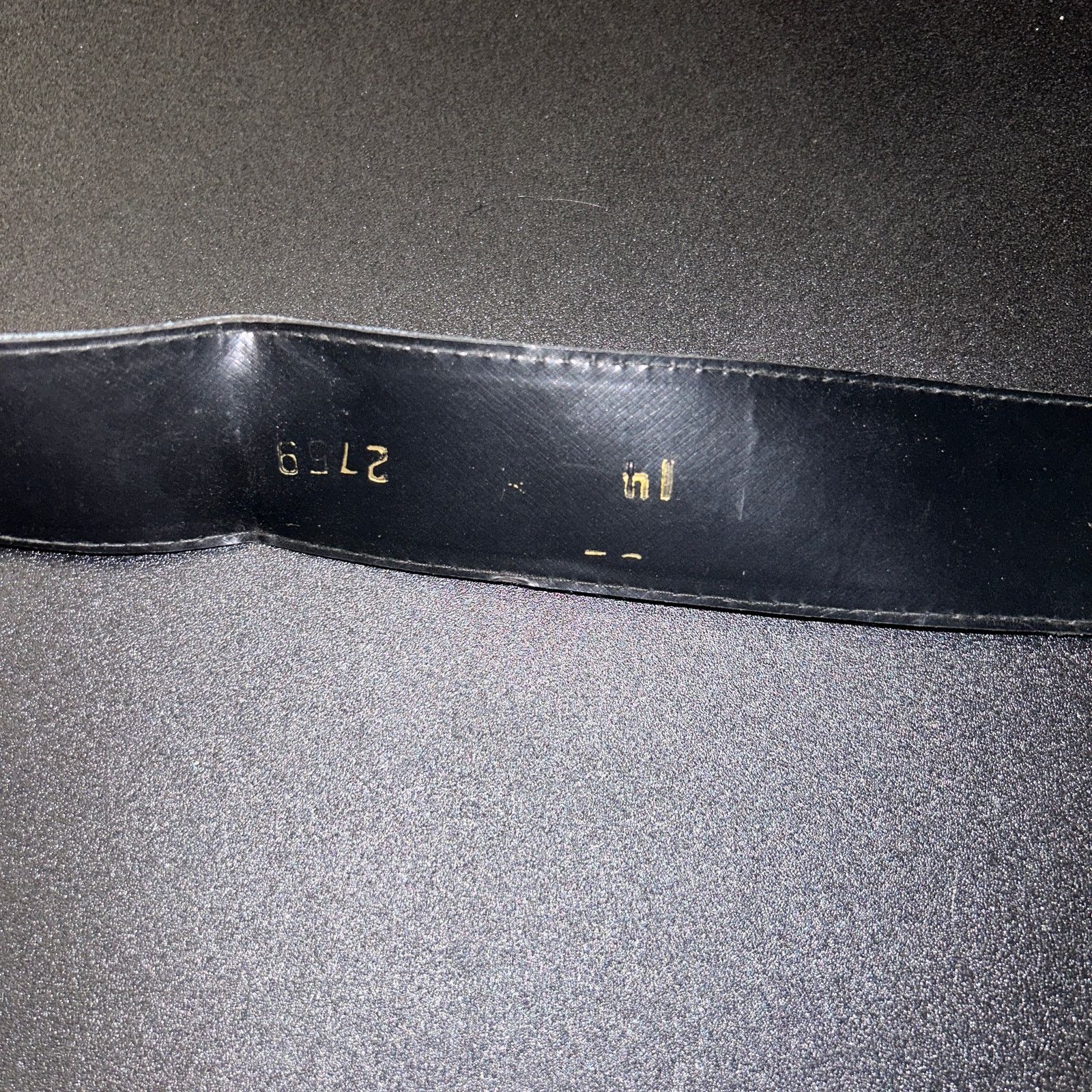 Other Blue Faux Leather Gold-Tone Hardware Adjustable Belt Size 14 Size ONE SIZE - 7 Thumbnail