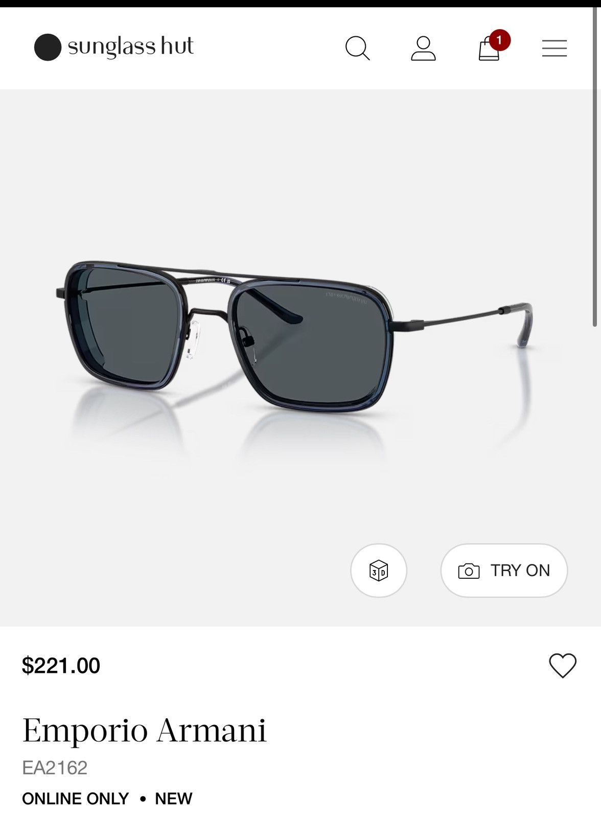Emporio Armani Emporio Armani EA2162 Sunglasses Size ONE SIZE - 1 Thumbnail