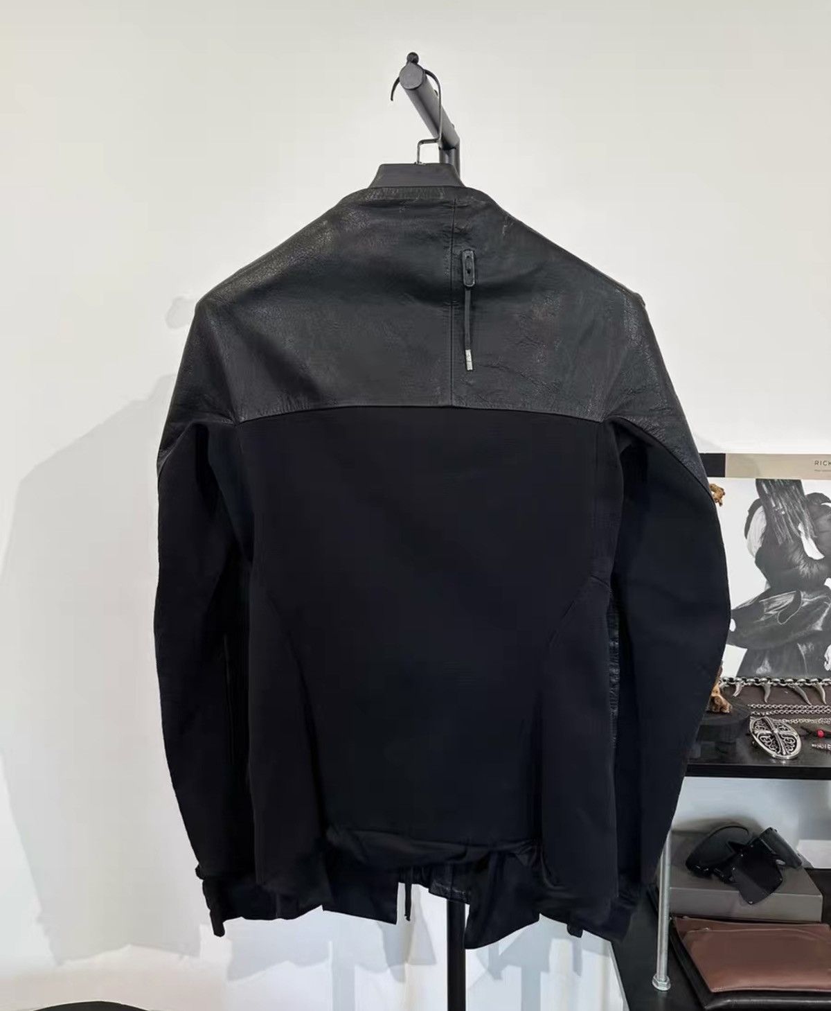 11 By Boris Bidjan Saberi 11ByBBS Mainline Leather & Denim Patchwork Jacket Size US S / EU 44-46 / 1 - 2 Thumbnail