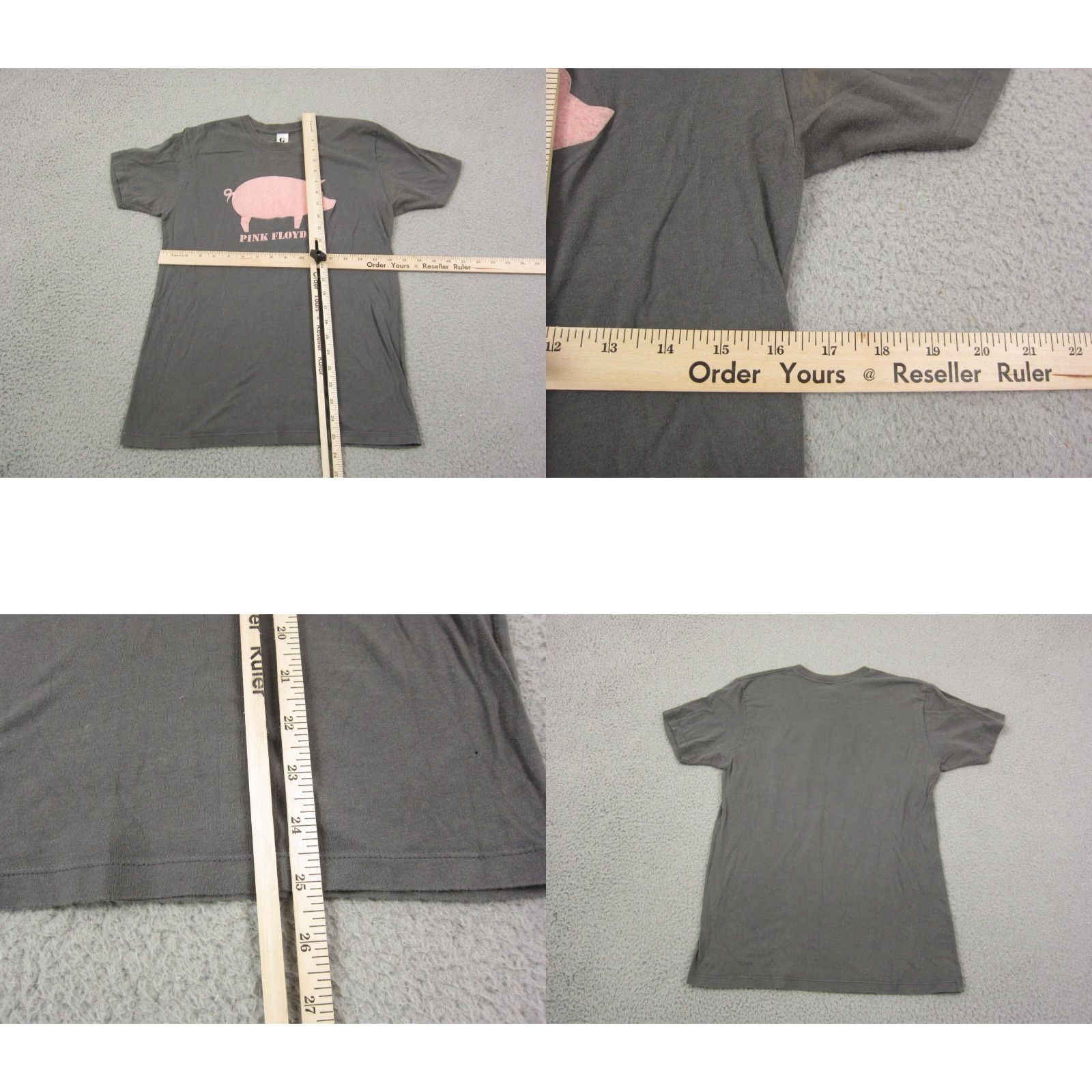 Vintage Vintage Pink Floyd Shirt Mens Small Gray 2005 Pink Pig Short Sleeve Tour Animals Shirt Size US S / EU 44-46 / 1 - 8 Thumbnail