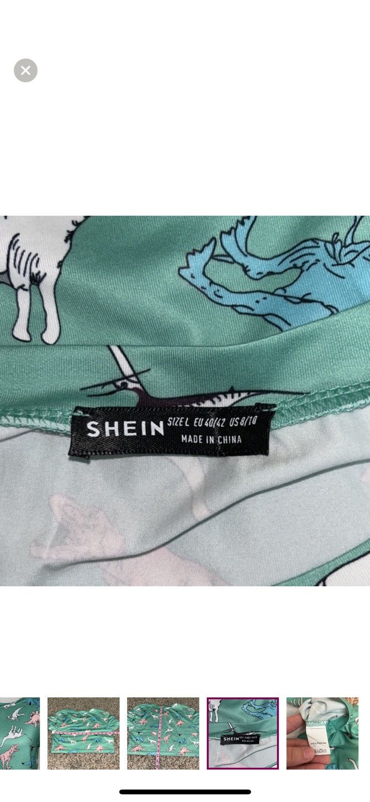 Shein Shein large cartoon dinosaurs cropped tee Size L / US 10 / IT 46 - 3 Thumbnail