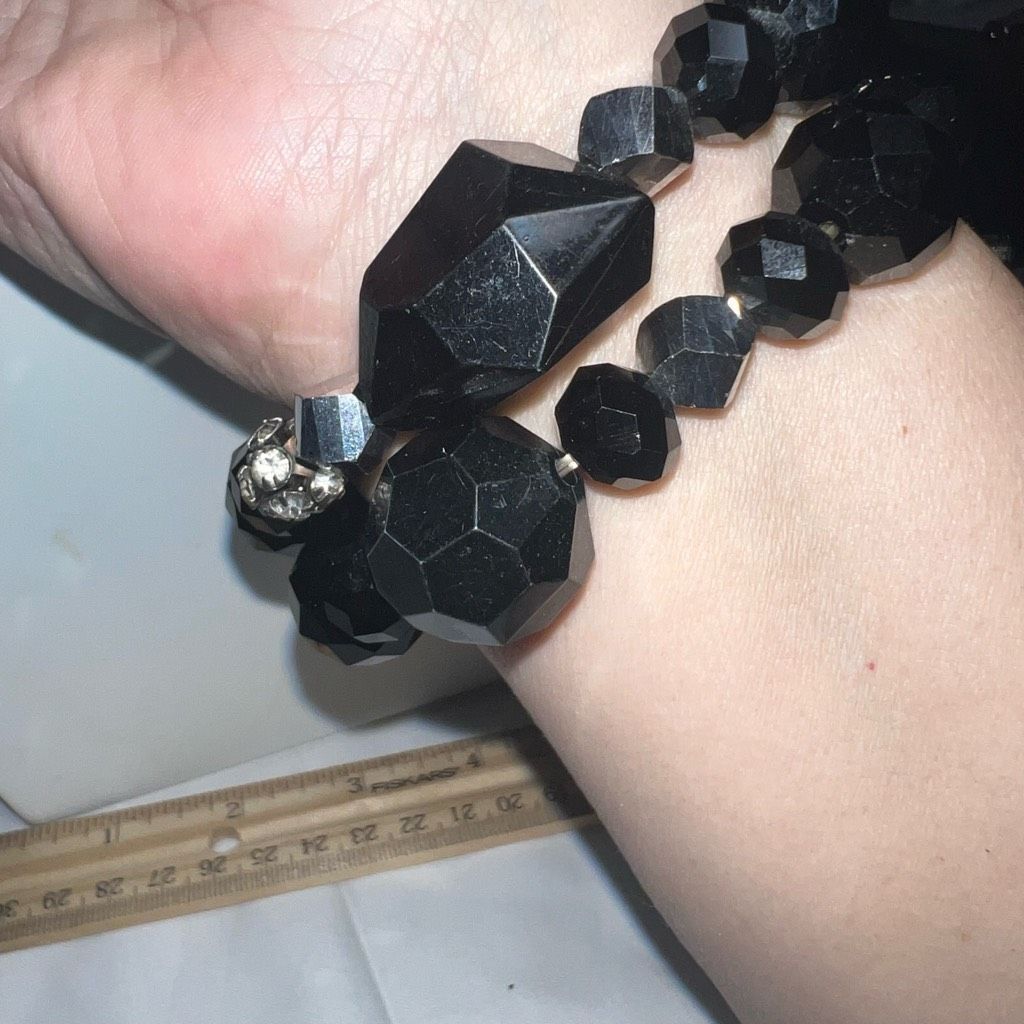 Vintage Vintage Stretch Chunky Acrylic Beaded Bracelet Size ONE SIZE - 5 Thumbnail