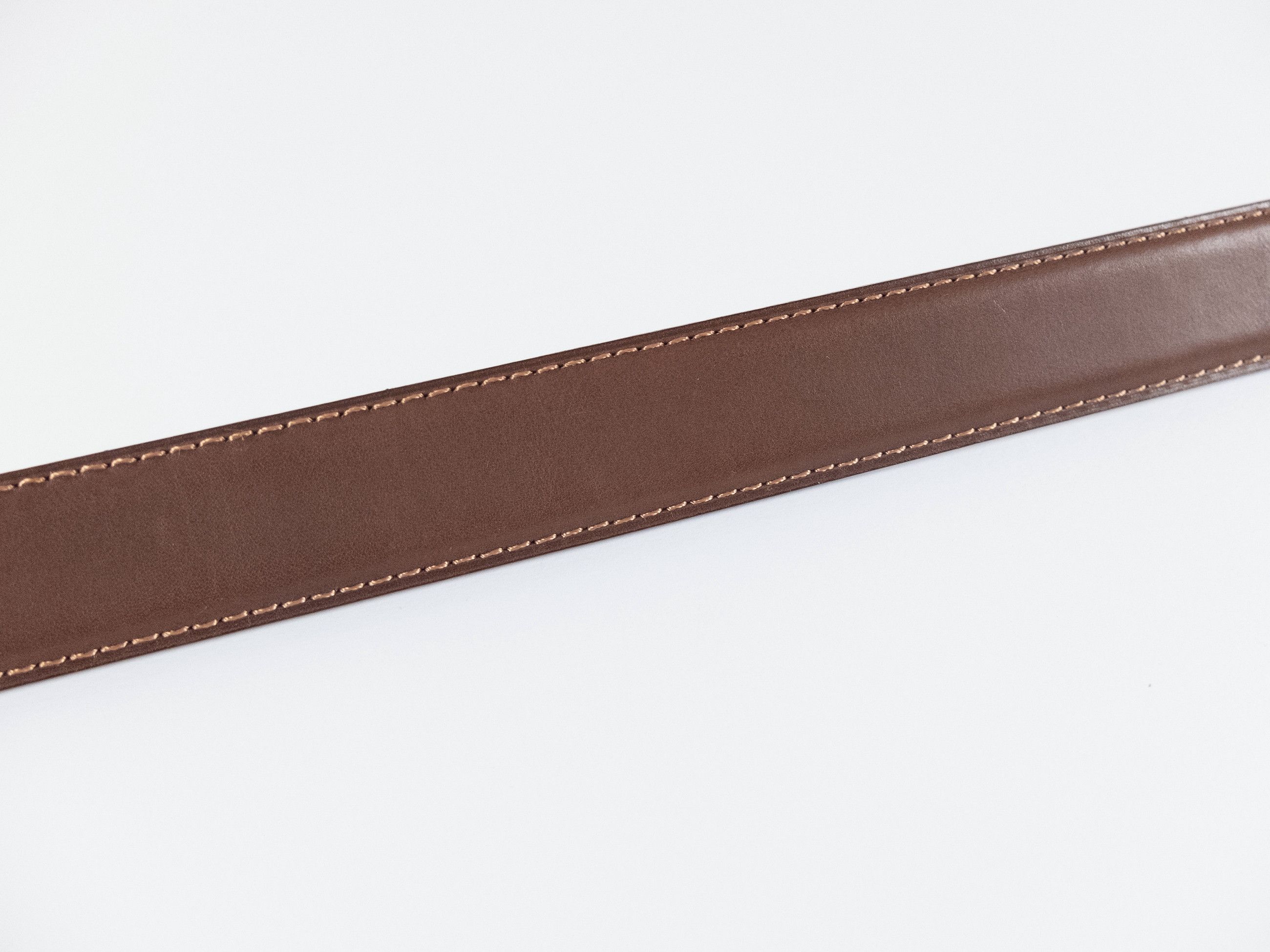 Berluti BERLUTI brown contrast stitch classic leather belt 80 Size 32 - 7 Thumbnail