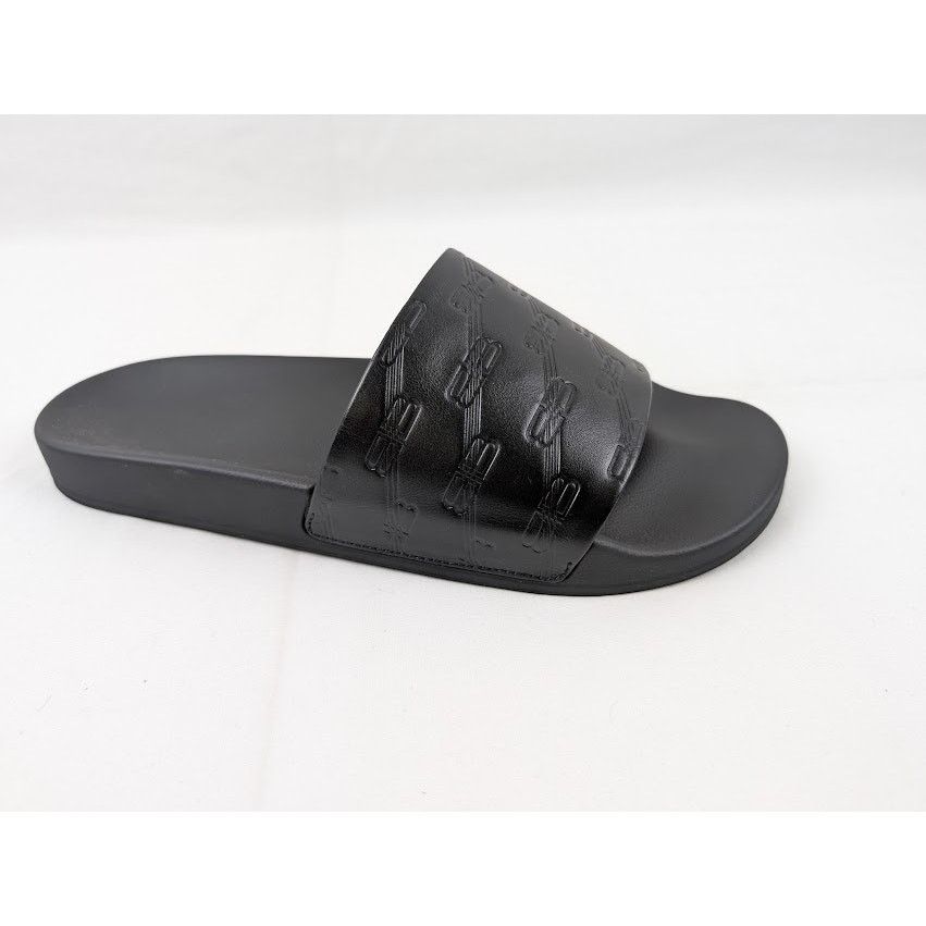 Balenciaga o1rshd1 Pool Slides BB Monogram in Black Size US 13 / EU 46 - 1 Thumbnail
