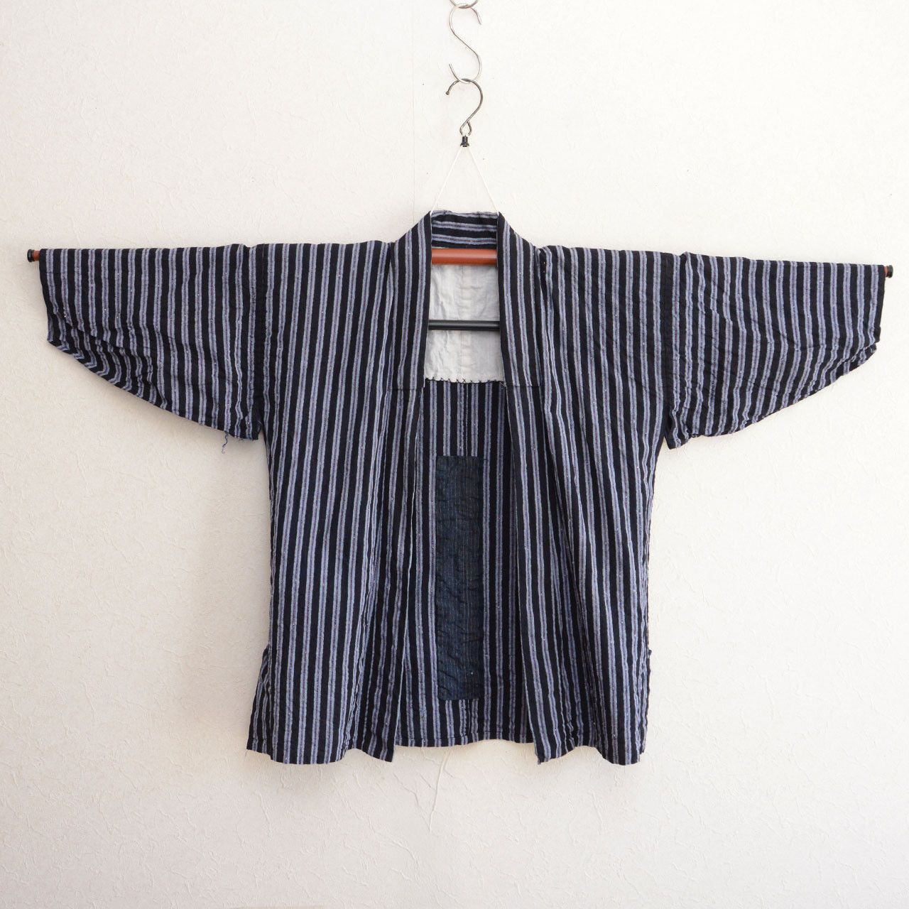 Other Vintage Japanese Noragi Jacket Indigo Striped Cotton Size M / US 6-8 / IT 42-44 - 2 Thumbnail