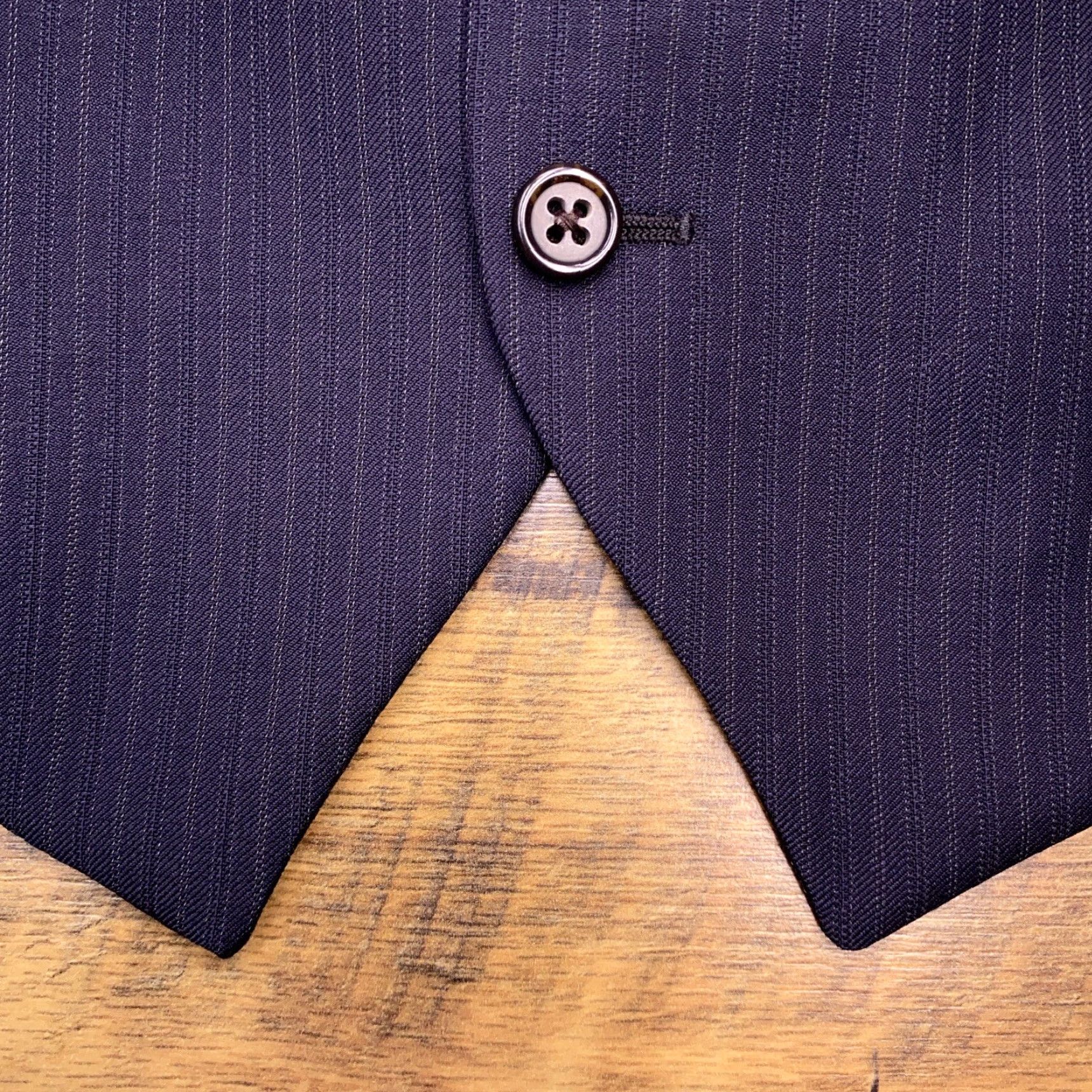 Polo Ralph Lauren Polo Ralph Lauren Suit Lapel Vest Mens 44 Long Navy Blue Striped Wool Size US XXL / EU 58 / 5 - 7 Thumbnail