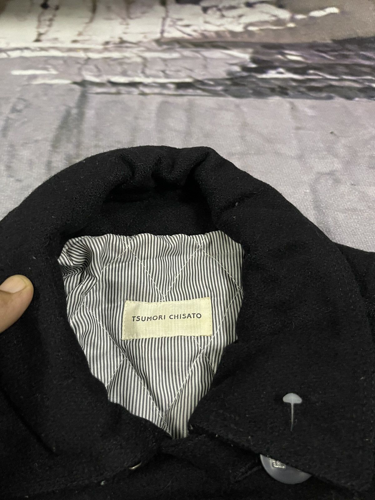 Issey Miyake × Japanese Brand × Tsumori Chisato 2000s TSUMORI CHISATO PEACOAT WOOL JACKET NICE DESIGN Size M / US 6-8 / IT 42-44 - 6 Thumbnail