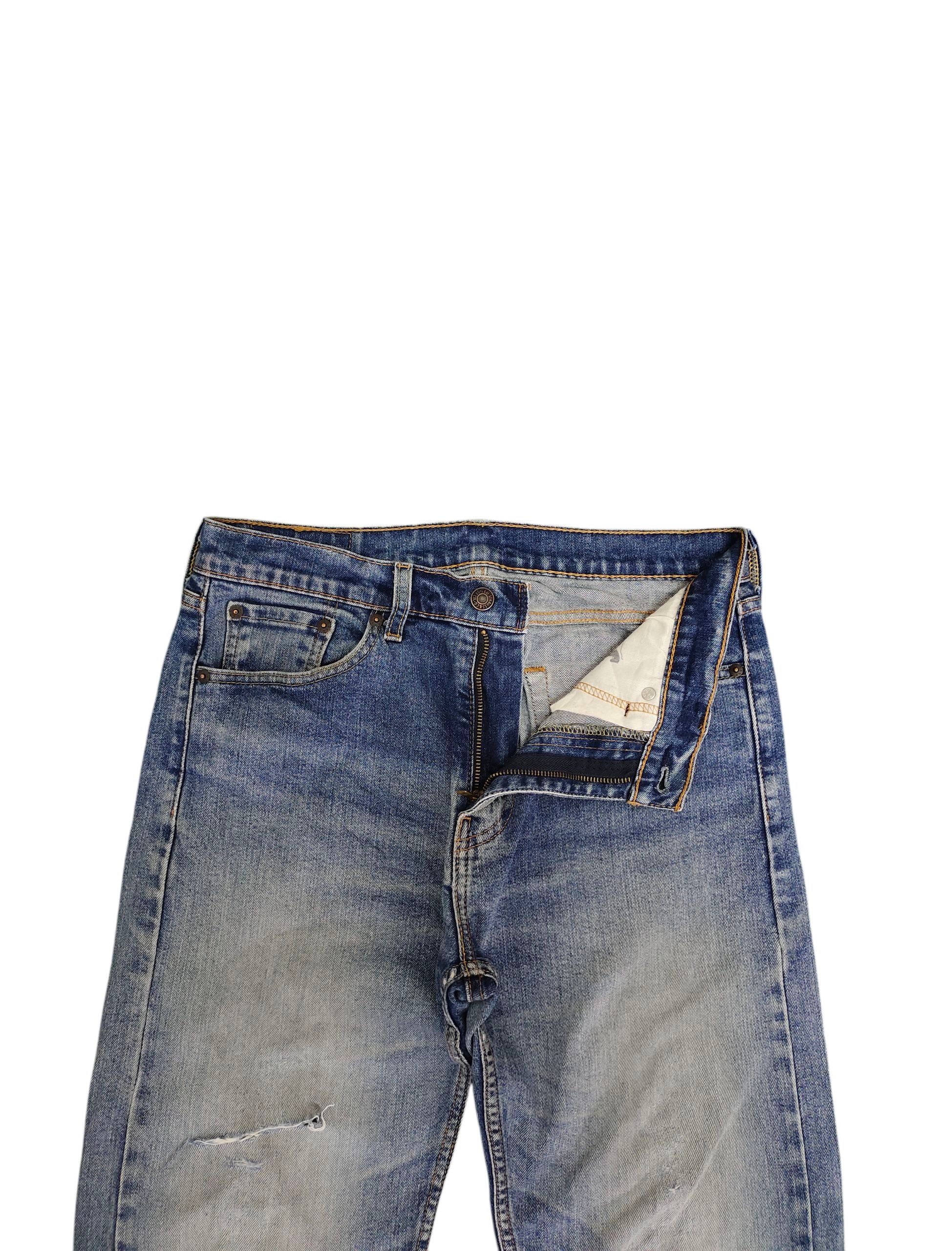 Levi's Vintage Clothing Vintage Levis 505 Clawmark Distress Faded Denim Jeans Size US 30 / EU 46 - 7 Thumbnail