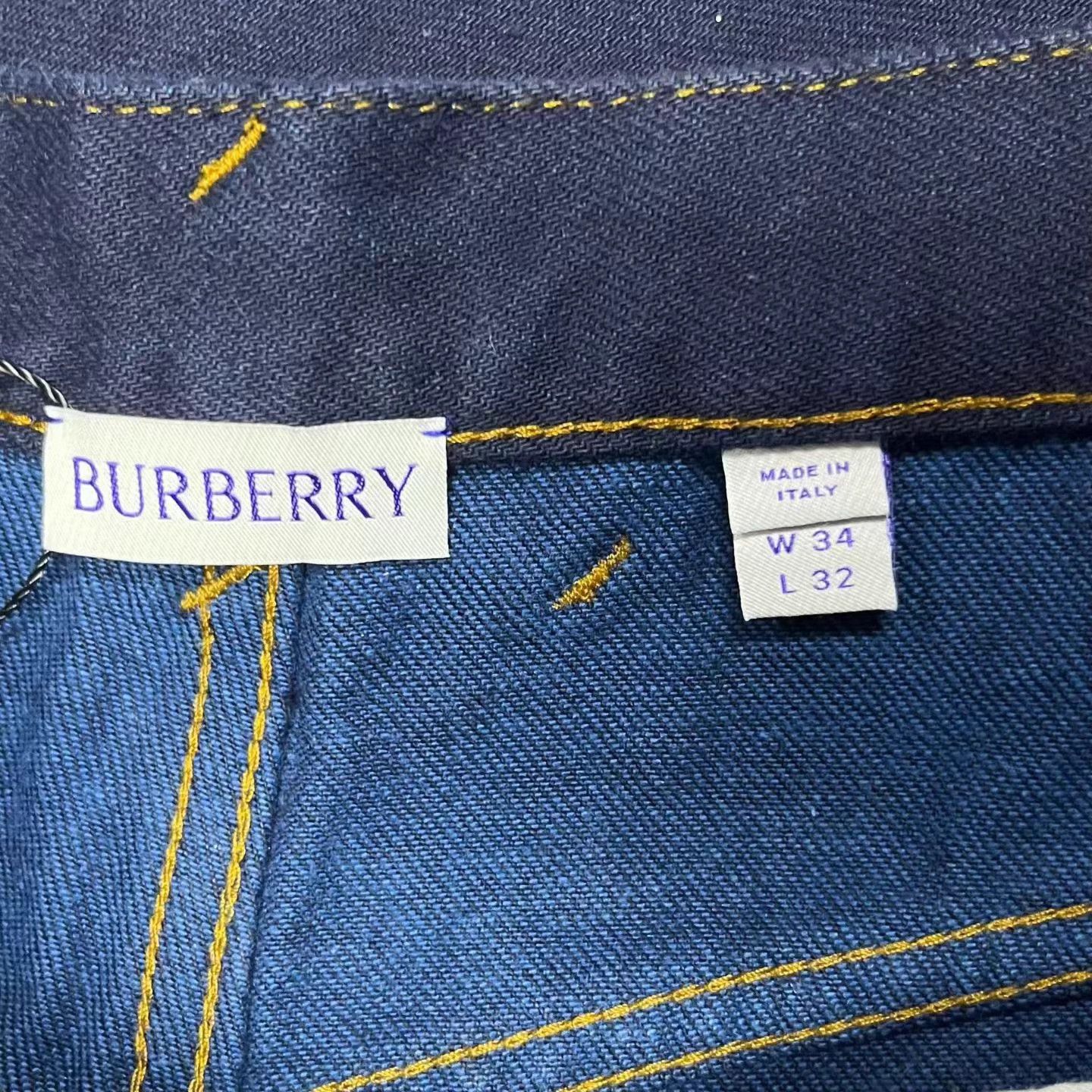 Burberry Burberry Navy Blue Straight-Flared Jeans 34 Size US 34 / EU 50 - 2 Thumbnail