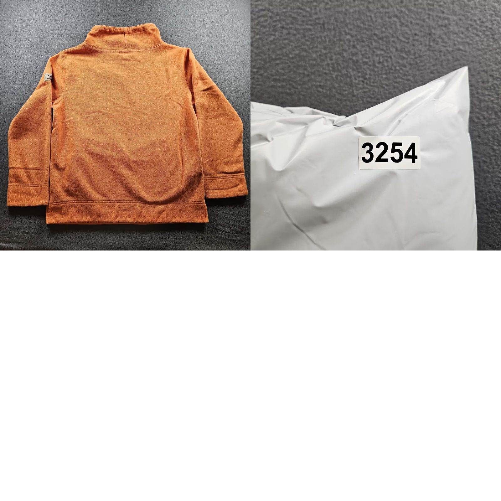 Ralph Lauren VINTAGE Lauren Ralph Lauren Pullover Sweater Mens Small Mock Neck Orange Knit Cotton Polyester Kangaroo Pocket Size US S / EU 44-46 / 1 - 8 Thumbnail
