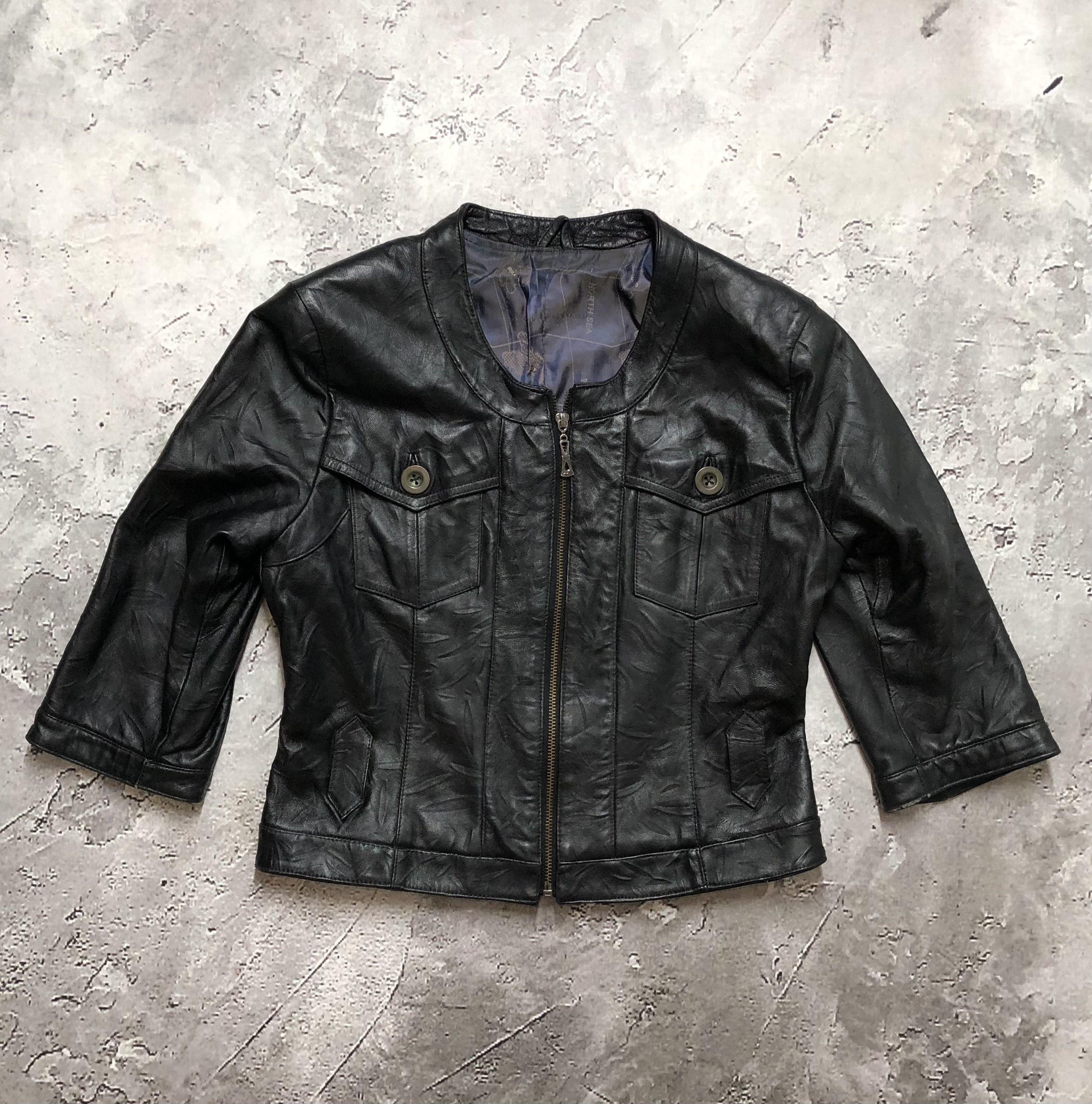 Leather × Vintage Vintage Leather biker jacket avant garde archive