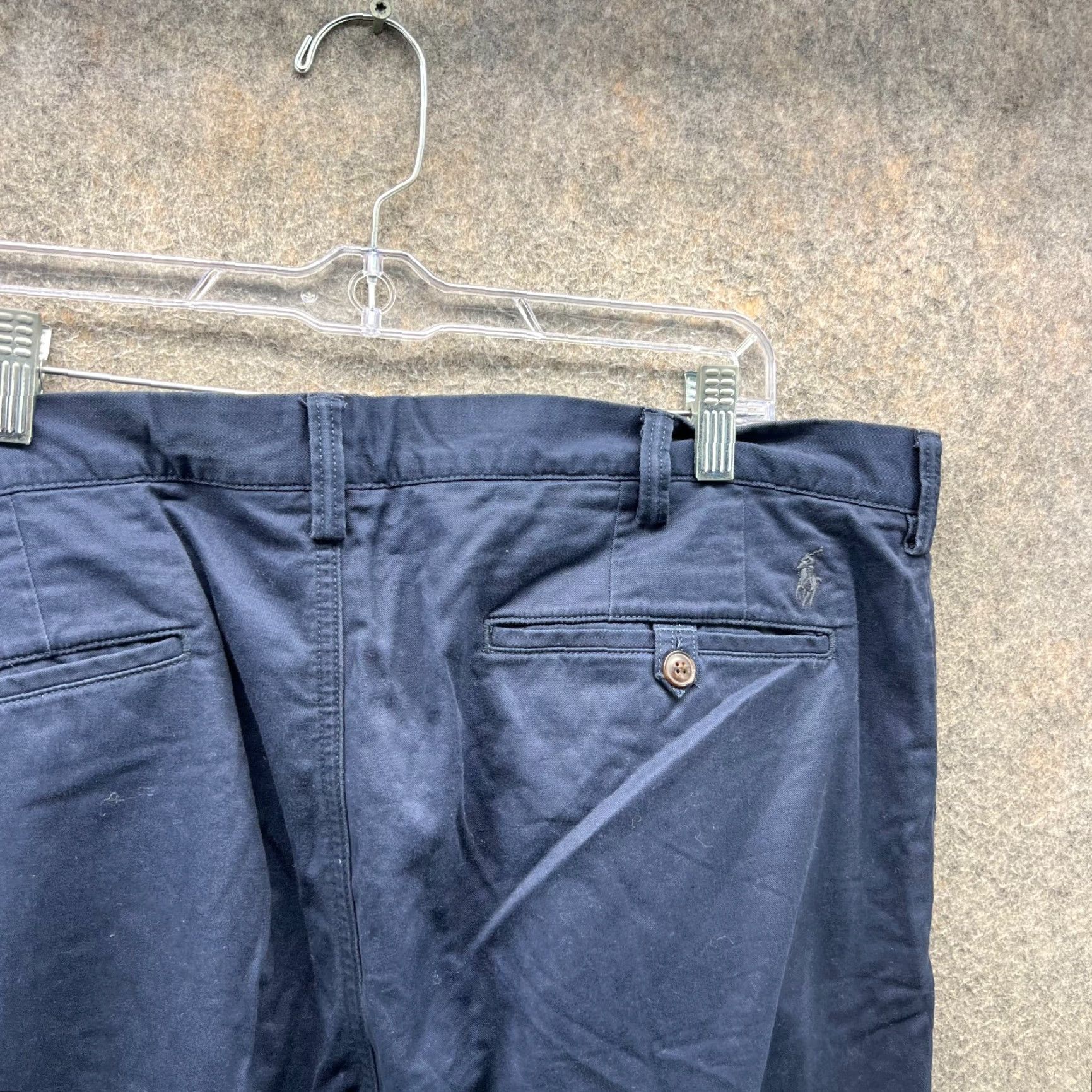 Polo Ralph Lauren Polo Ralph Lauren Chino Pants Mens 38x34 Blue Navy Slim Flat Front Stretch Dress Pants Regular Size 38 Mens Size US M / EU 48-50 / 2 - 5 Thumbnail