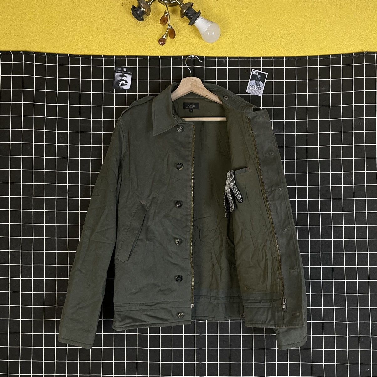 A.P.C. 🇯🇵 VINTAGE APC BUTTON UP MILITARY COTTON WAXED JACKET Size US M / EU 48-50 / 2 - 11 Thumbnail