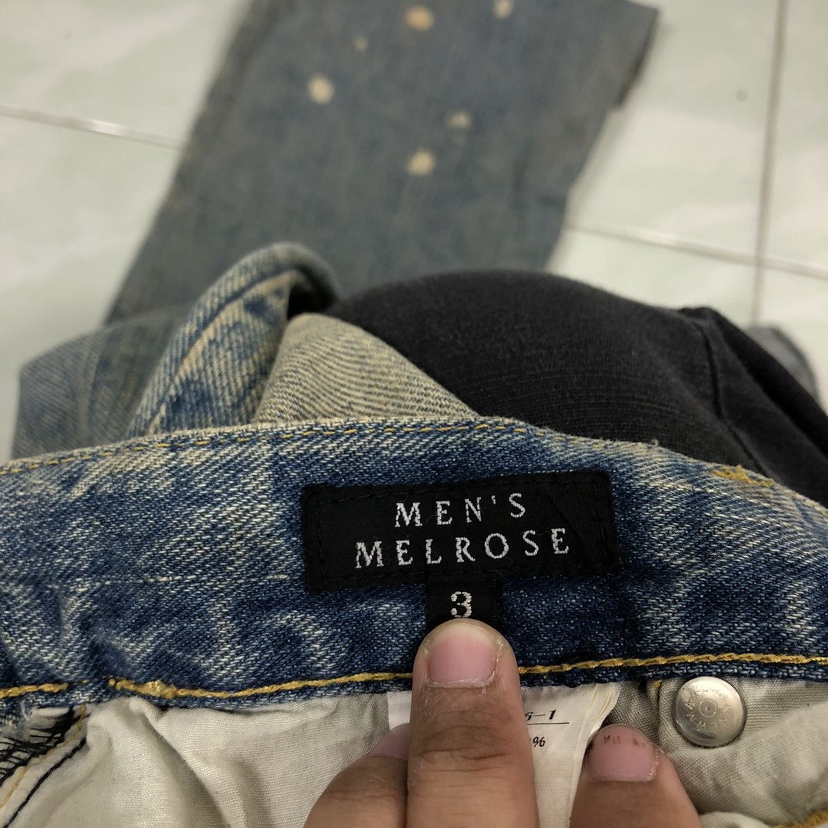 Japanese Brand 🔥90’s Vintage Distressed Denim Jeans Men’s Melrose Japan Size US 32 / EU 48 - 15 Thumbnail