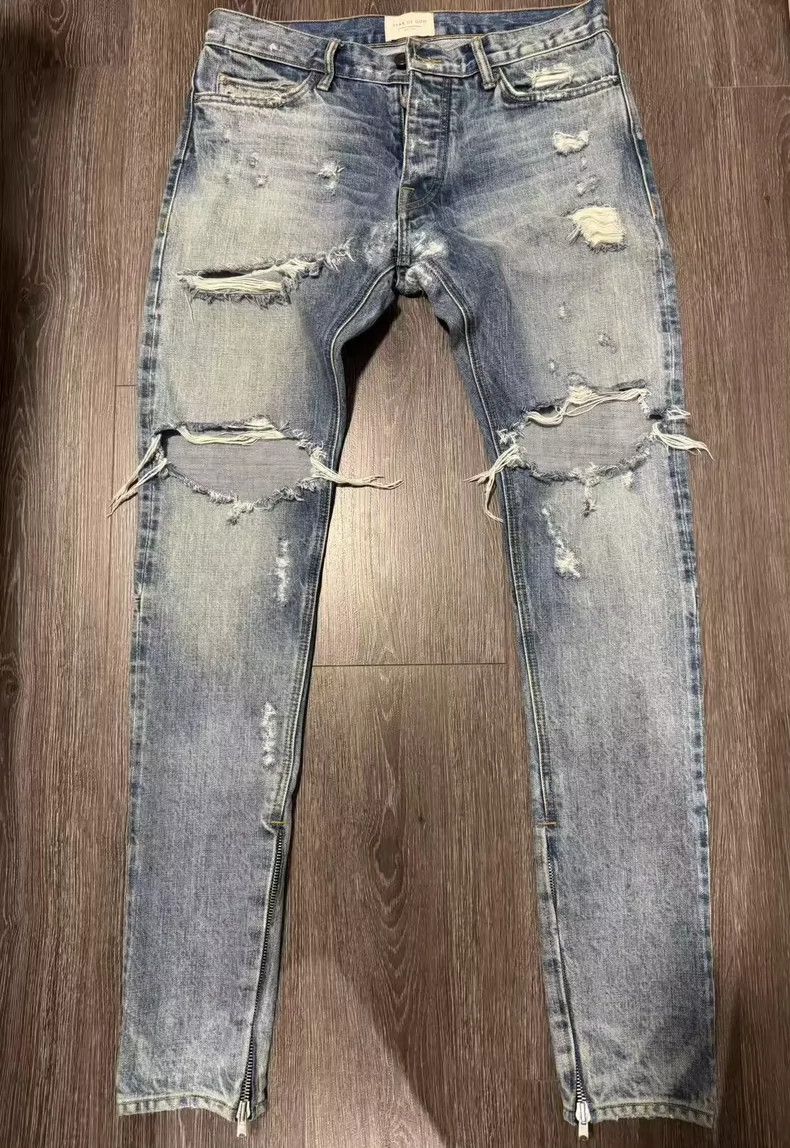 Fear of God Fear of God 4th OG Blue Jeans - dmc Size US 31 - 1 Thumbnail